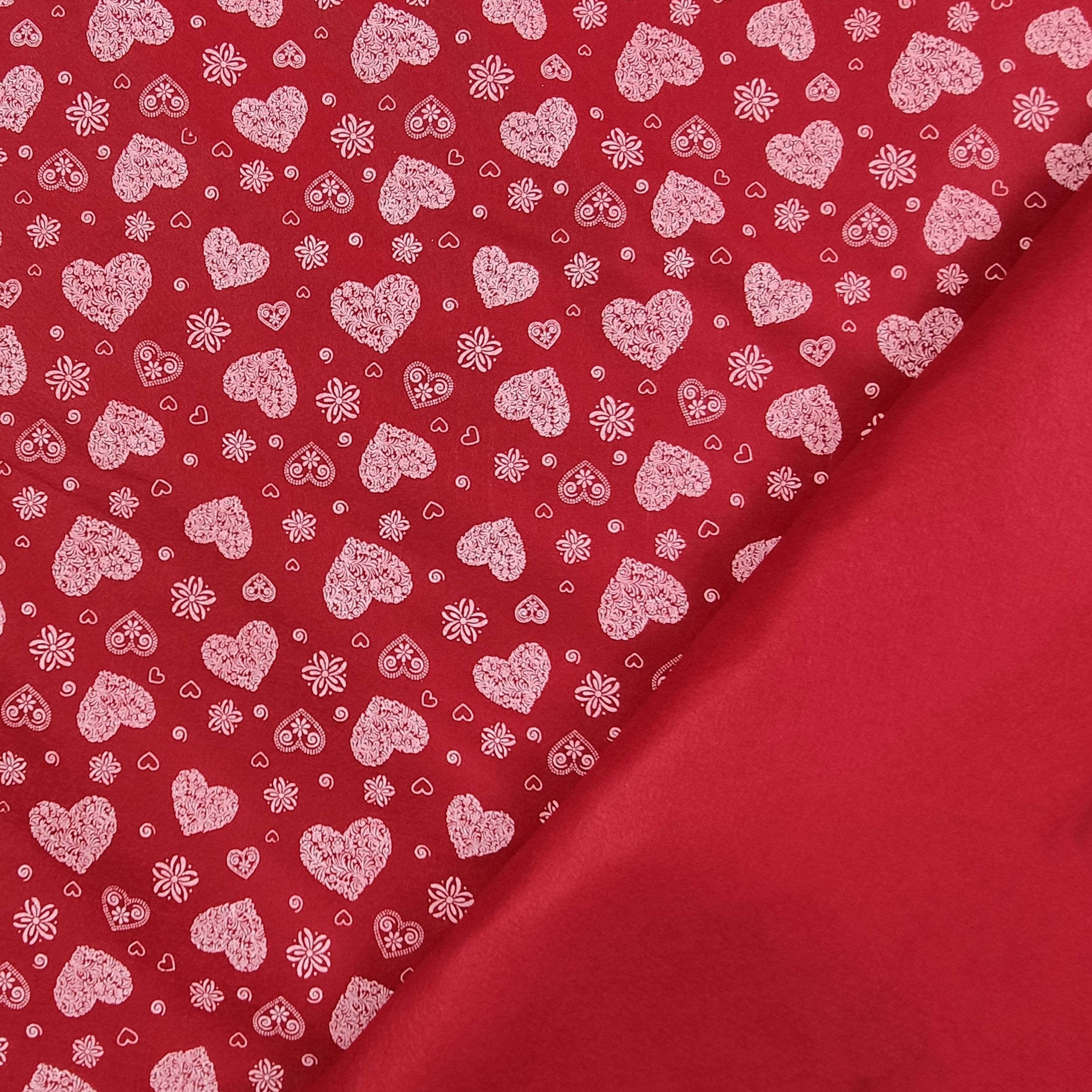 Pannolenci Background Bordeaux White Hearts