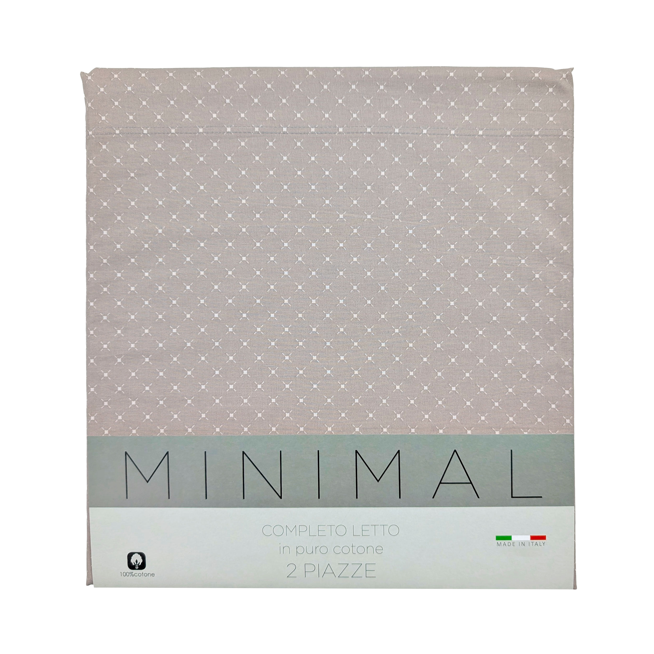 Minimal Rombi Tortora Doppelbett-Set Image