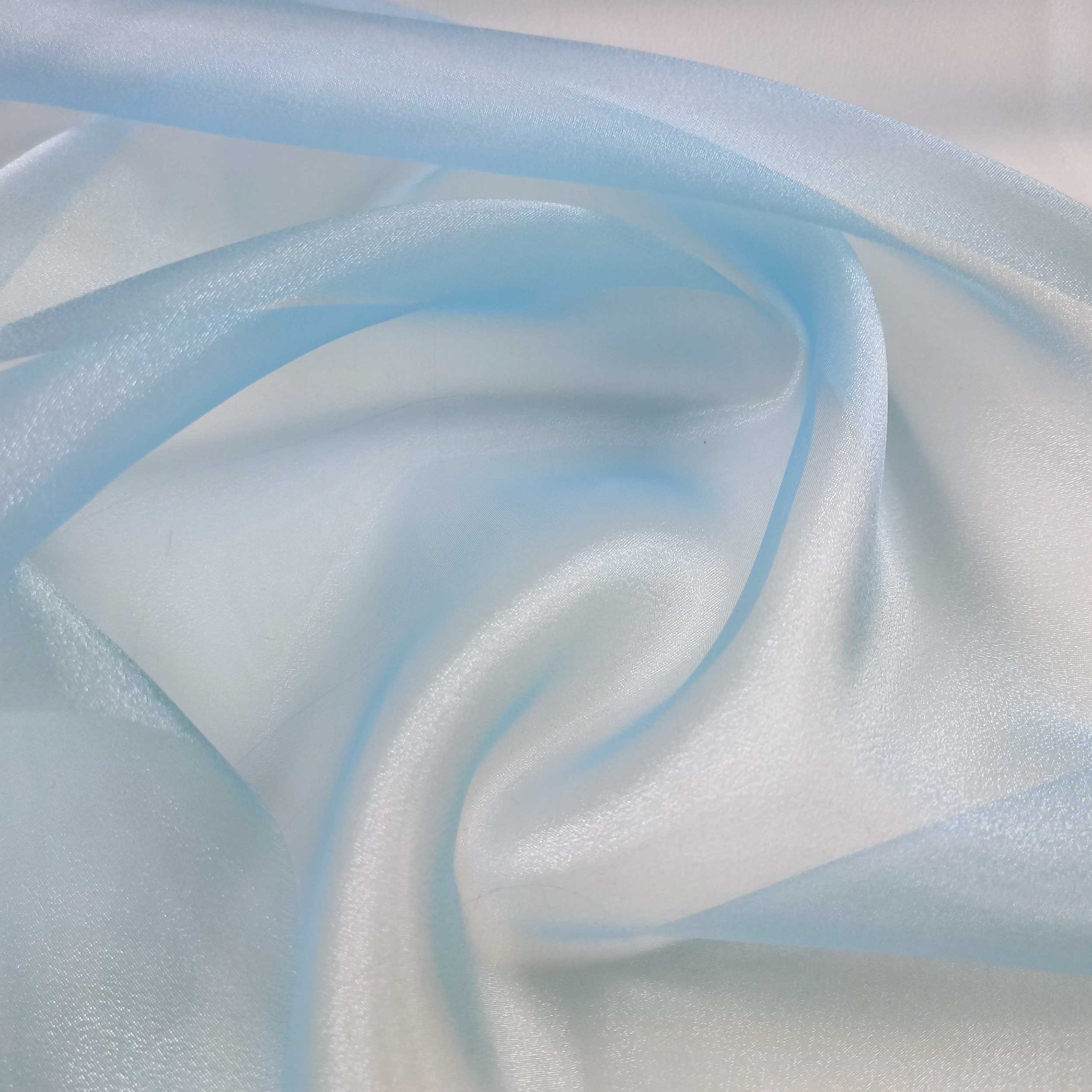 Organza Lux Azul Sólido