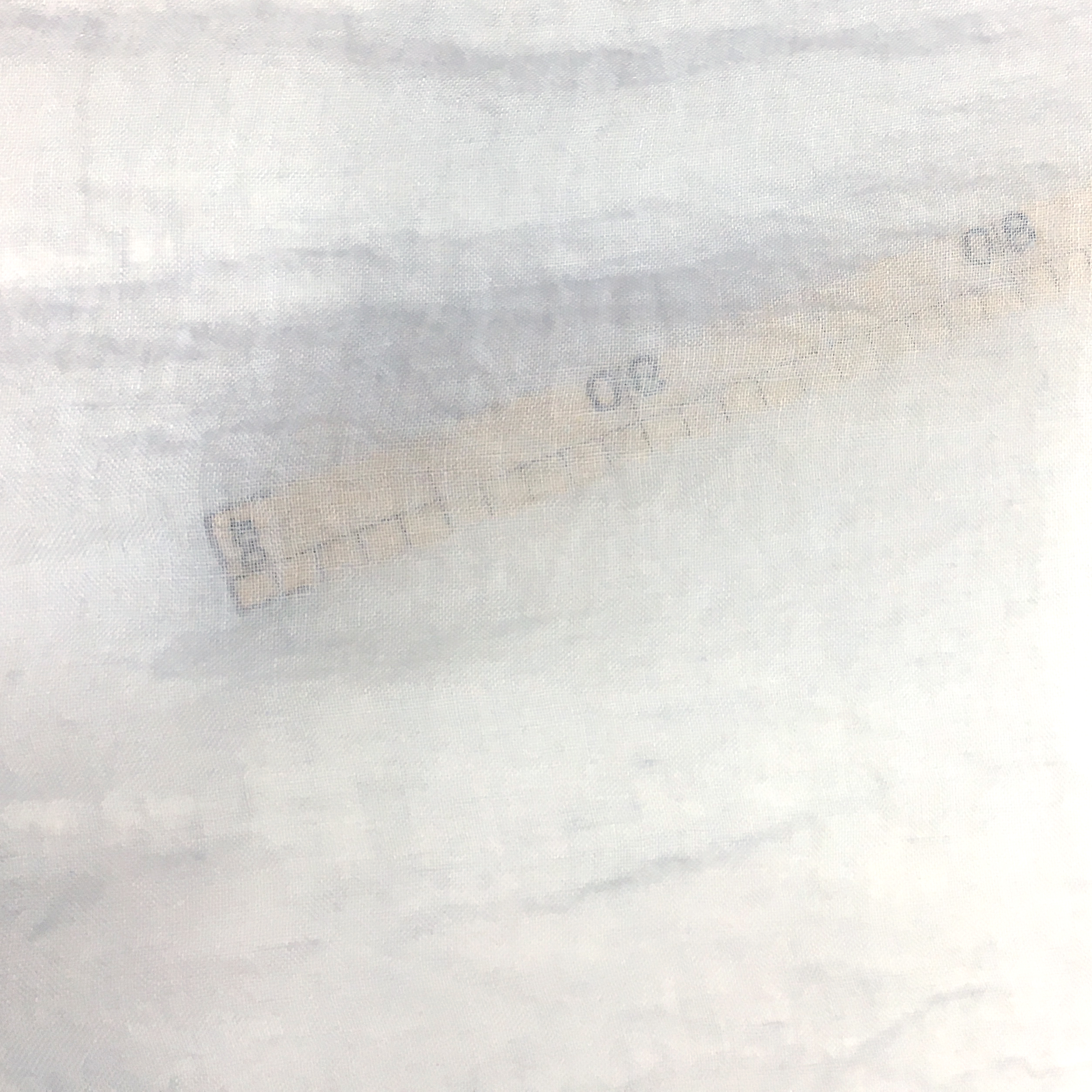 100% Crushed Linen Curtain Fabric Dust Grey Image