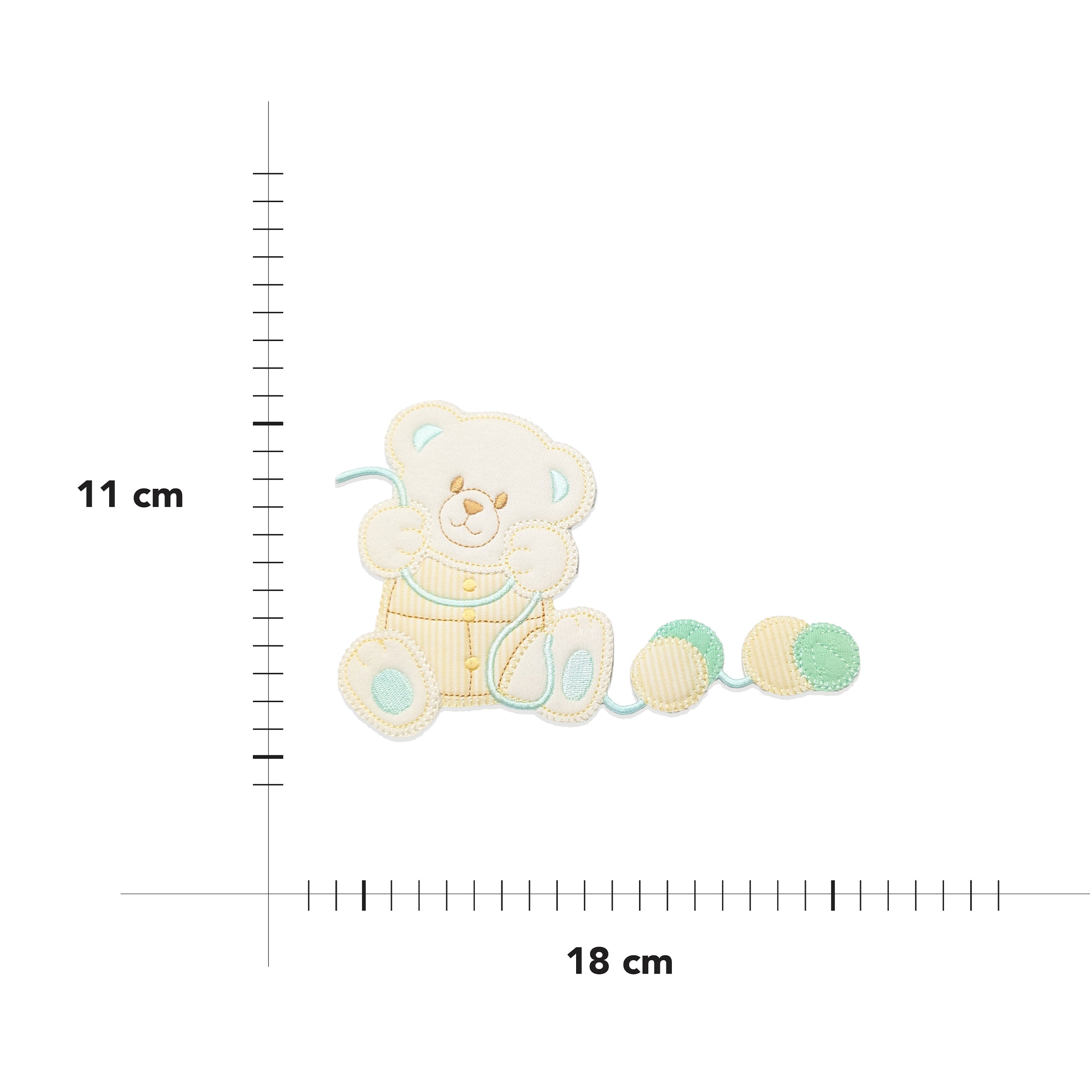 Thermoadhesive application Teddy bear with balls Image