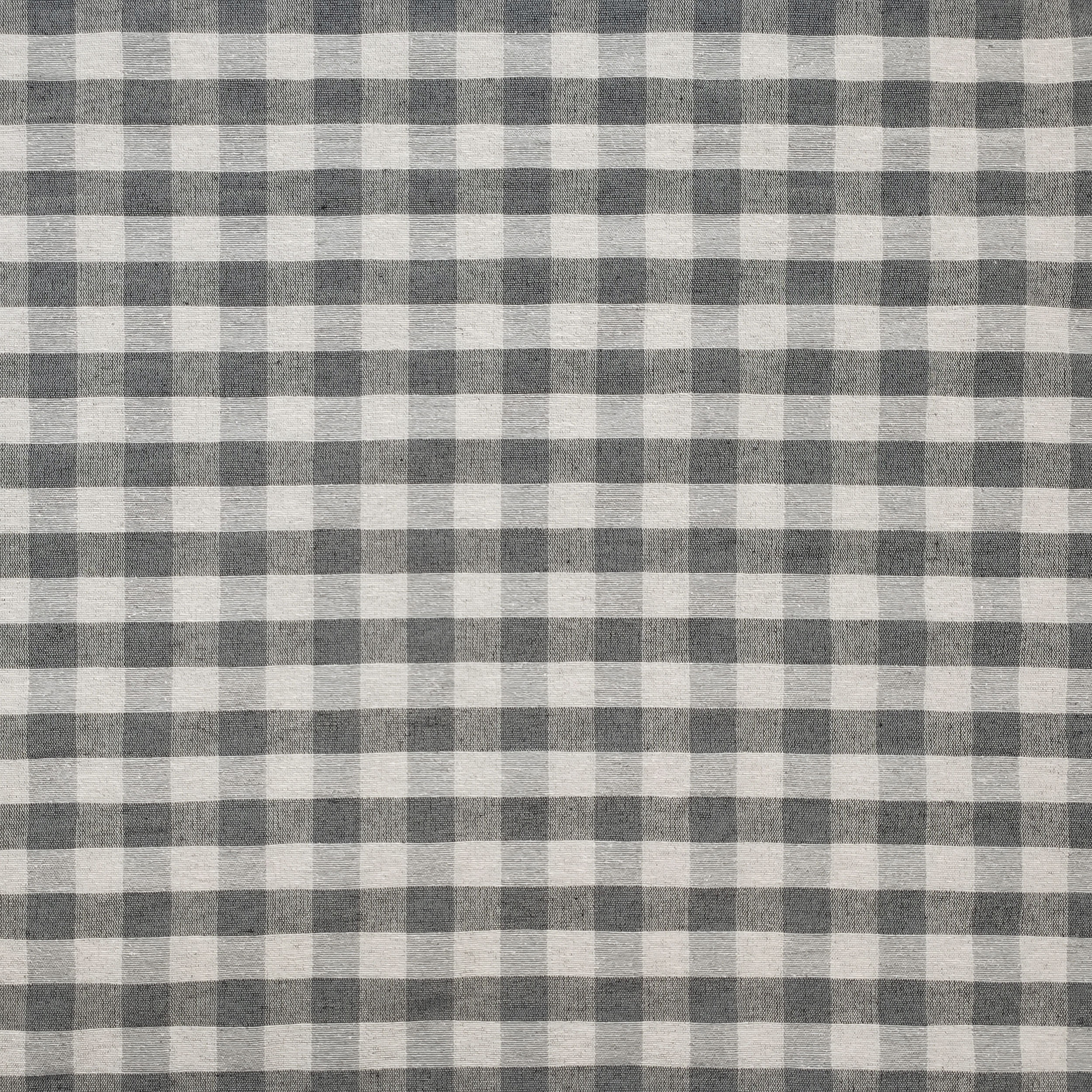 Tissu teint en fil pour nappe carrée en gris
