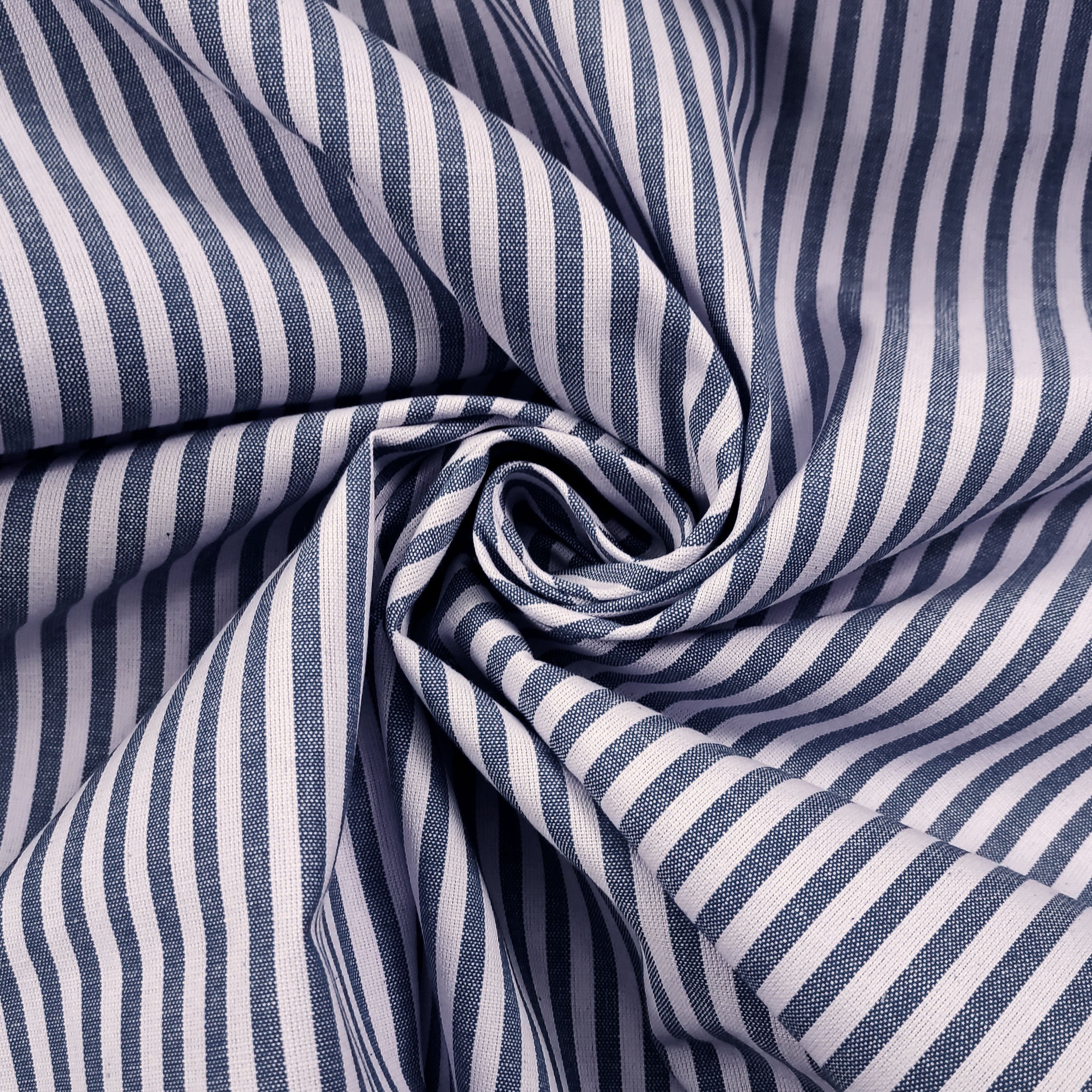 Pure Cotton Striped Tablecloth Fabric Image