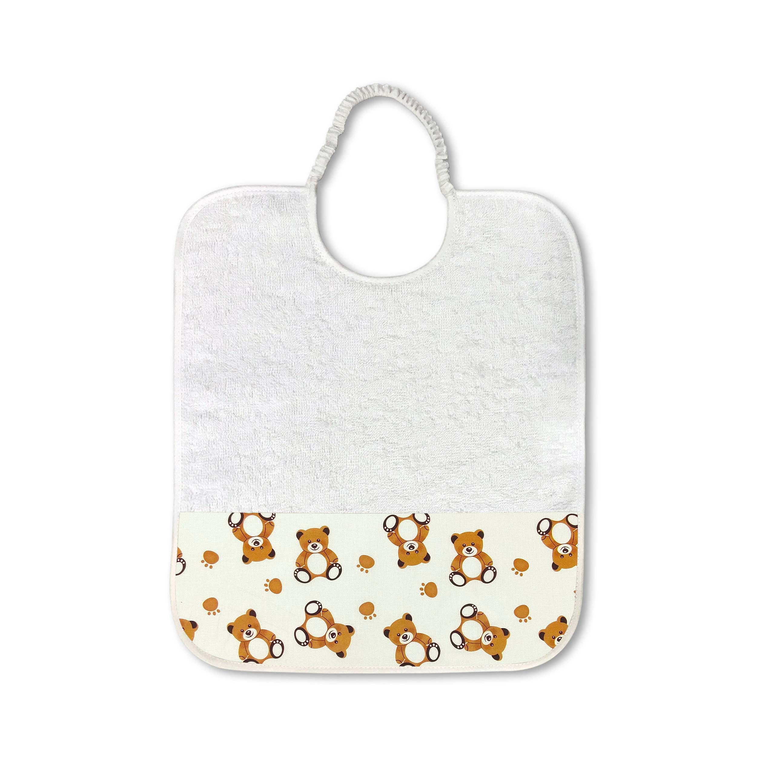 Bavoir Oursons Fond blanc