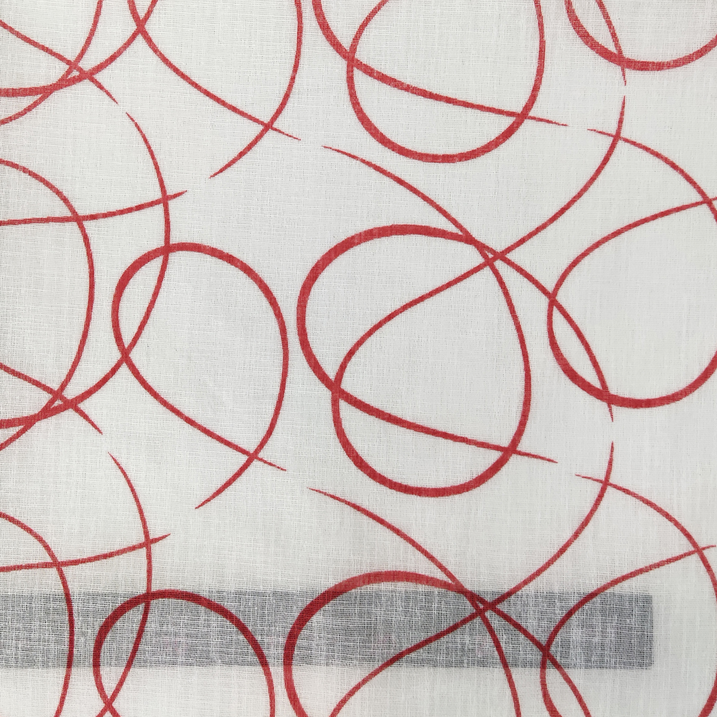 Tissu de rideau Liberty Red Circles