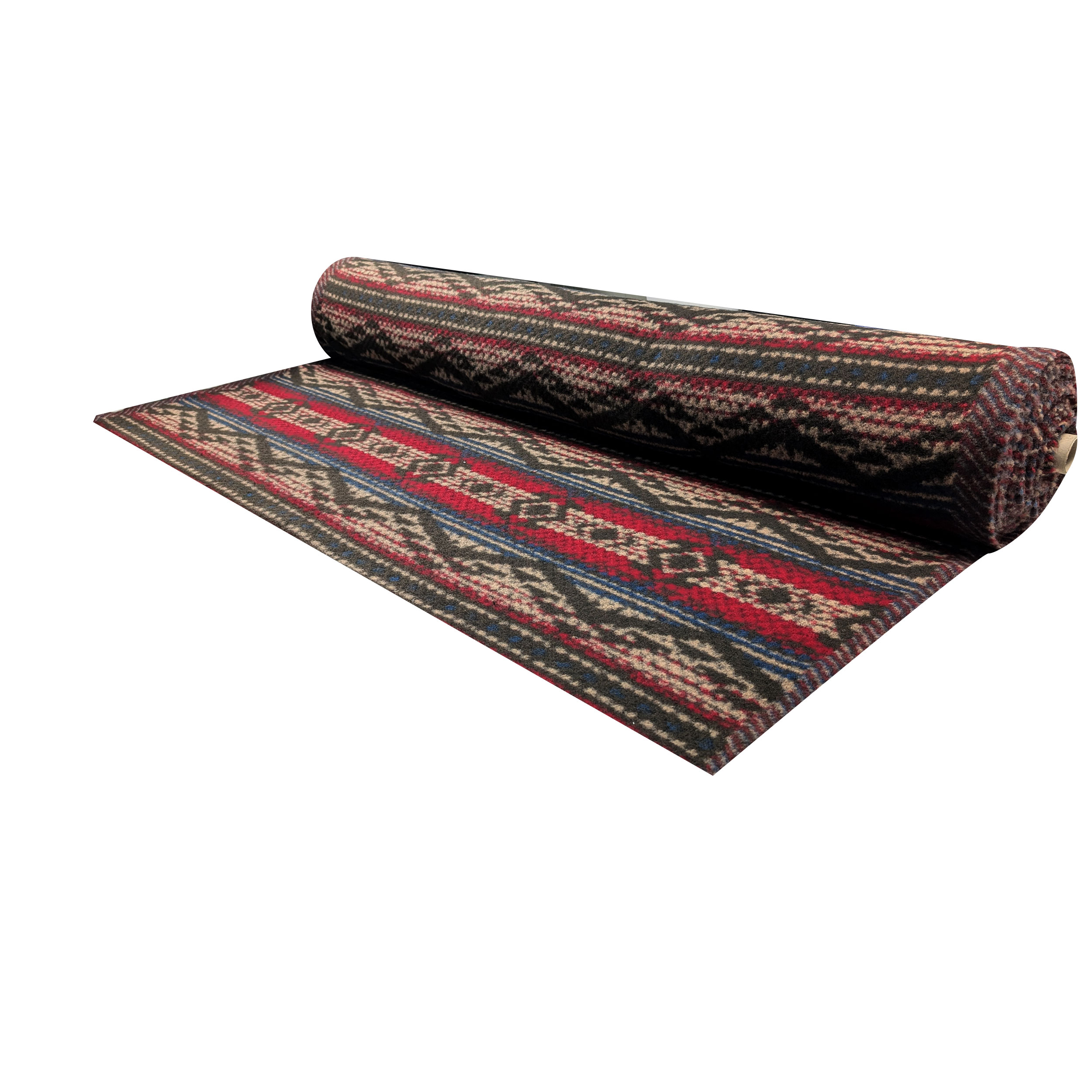 Boiled Wool Ethnic Pattern Dark Tones Image