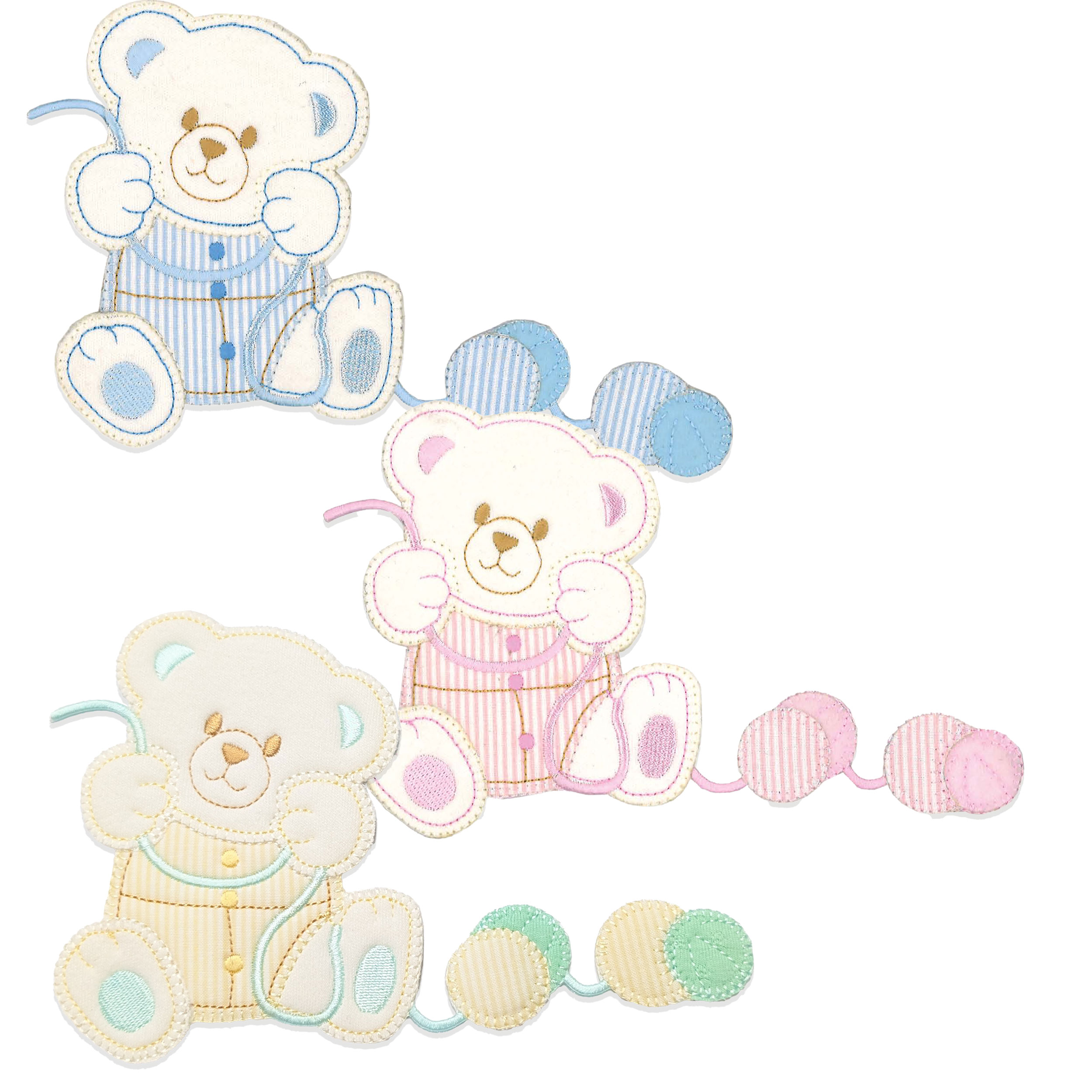 Thermoadhesive application Teddy bear with balls Image