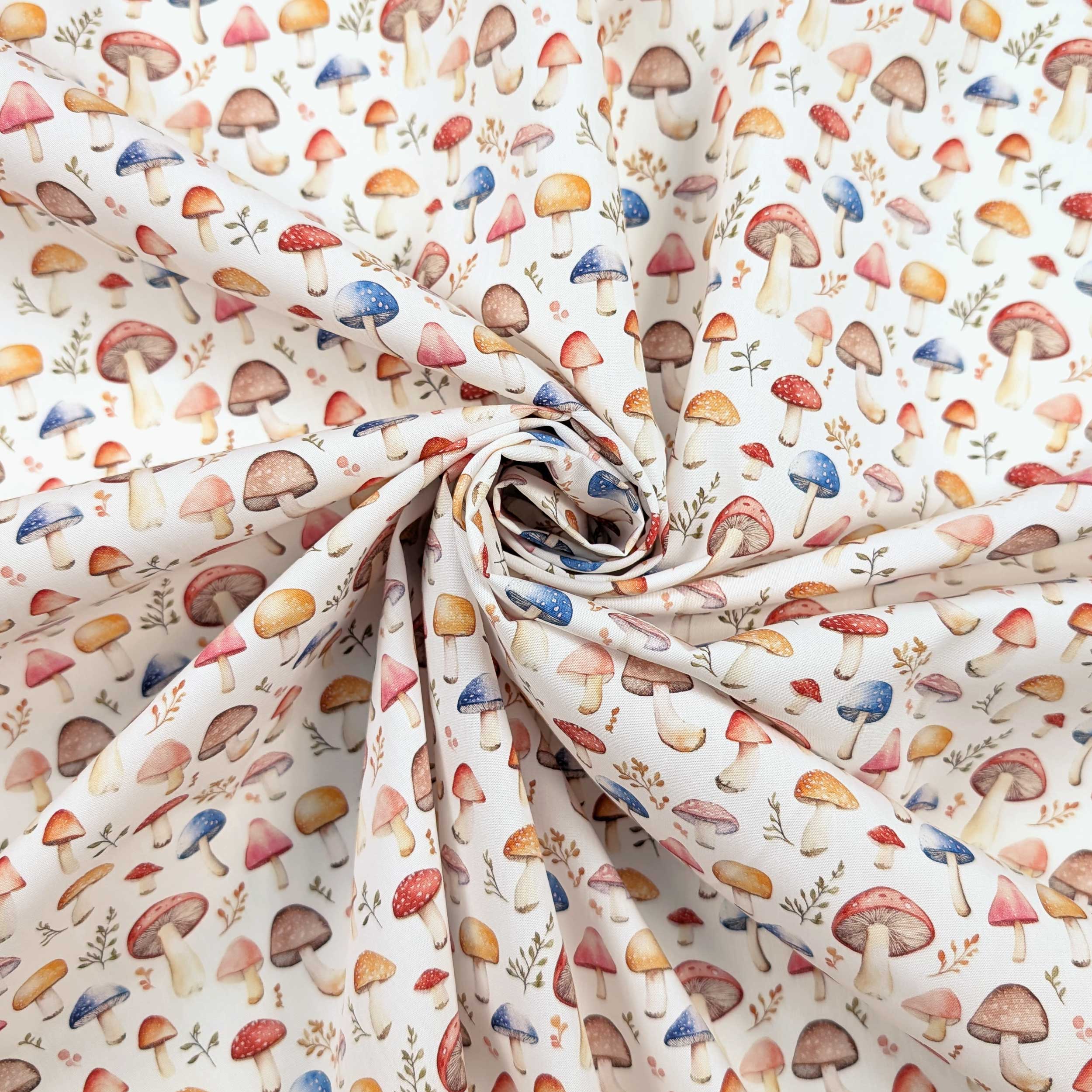 Poplin Cotton Mushroom Coloured Image