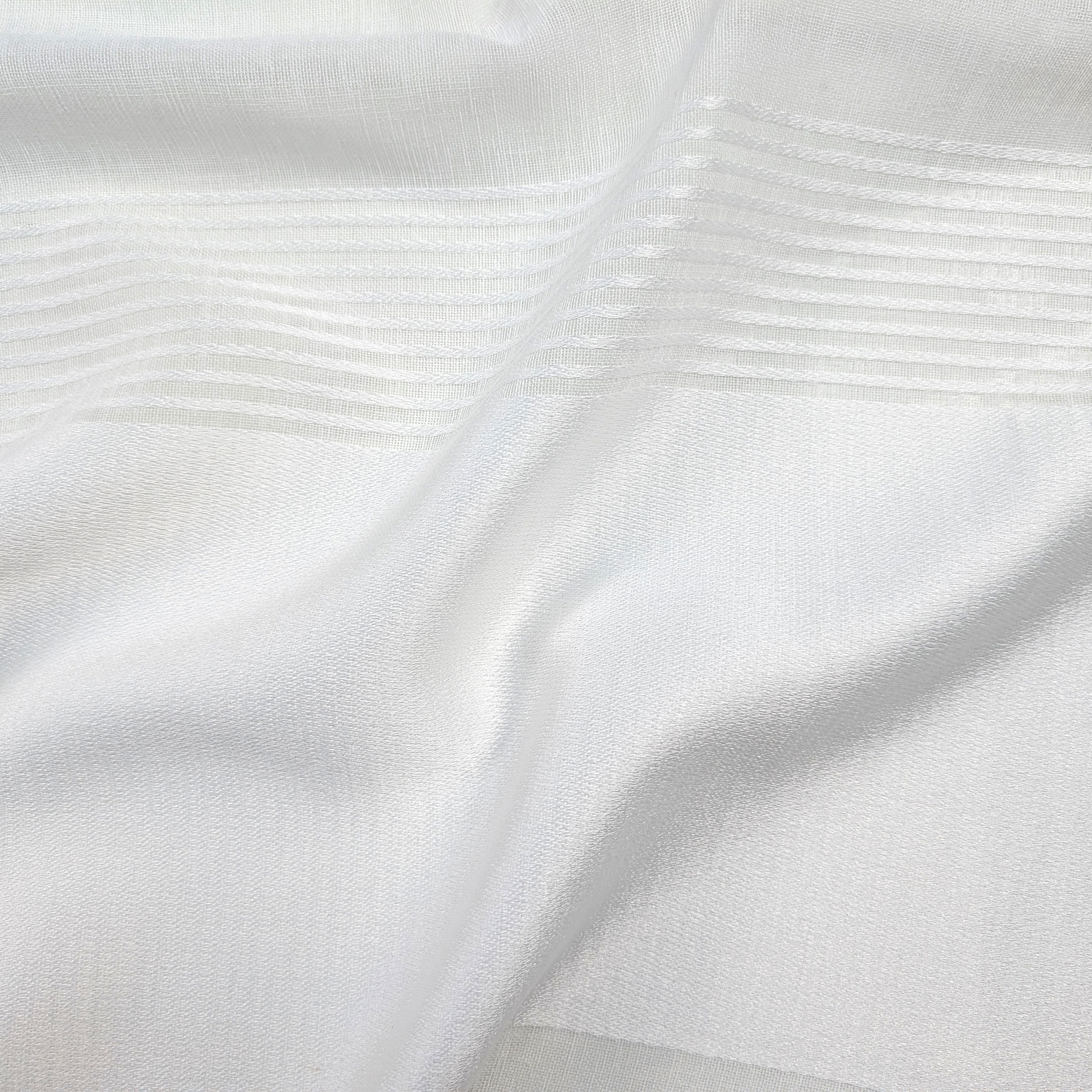Thousand Stripes Fabric White Image