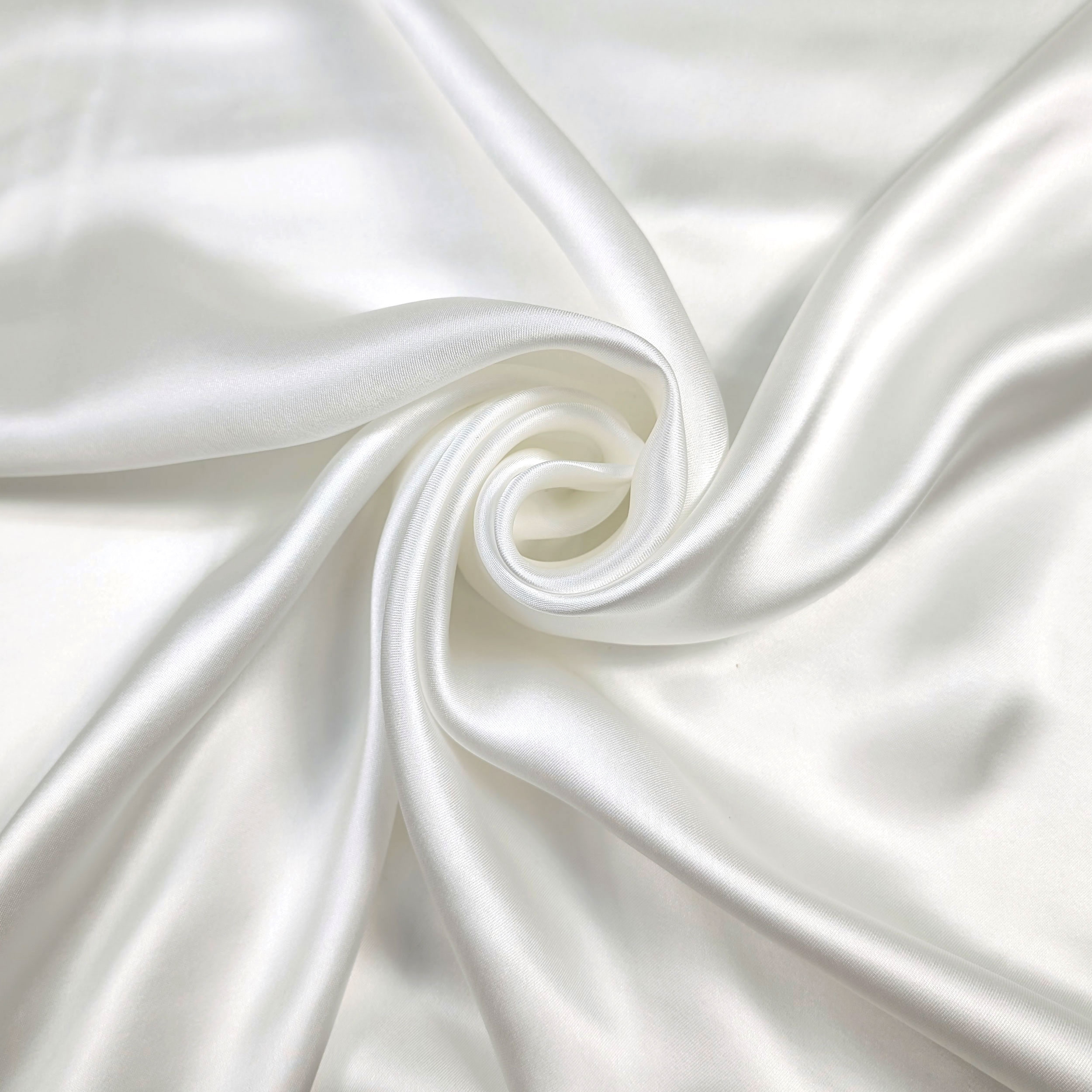 Satin Cady Brautkleid Weiß