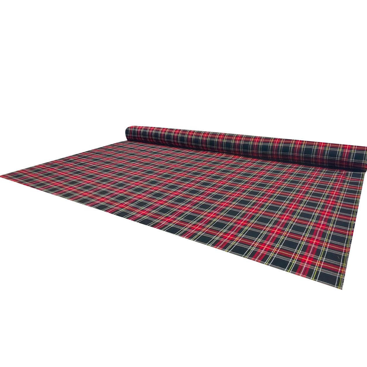 tartan-scozzese-nero-quadro-rosso