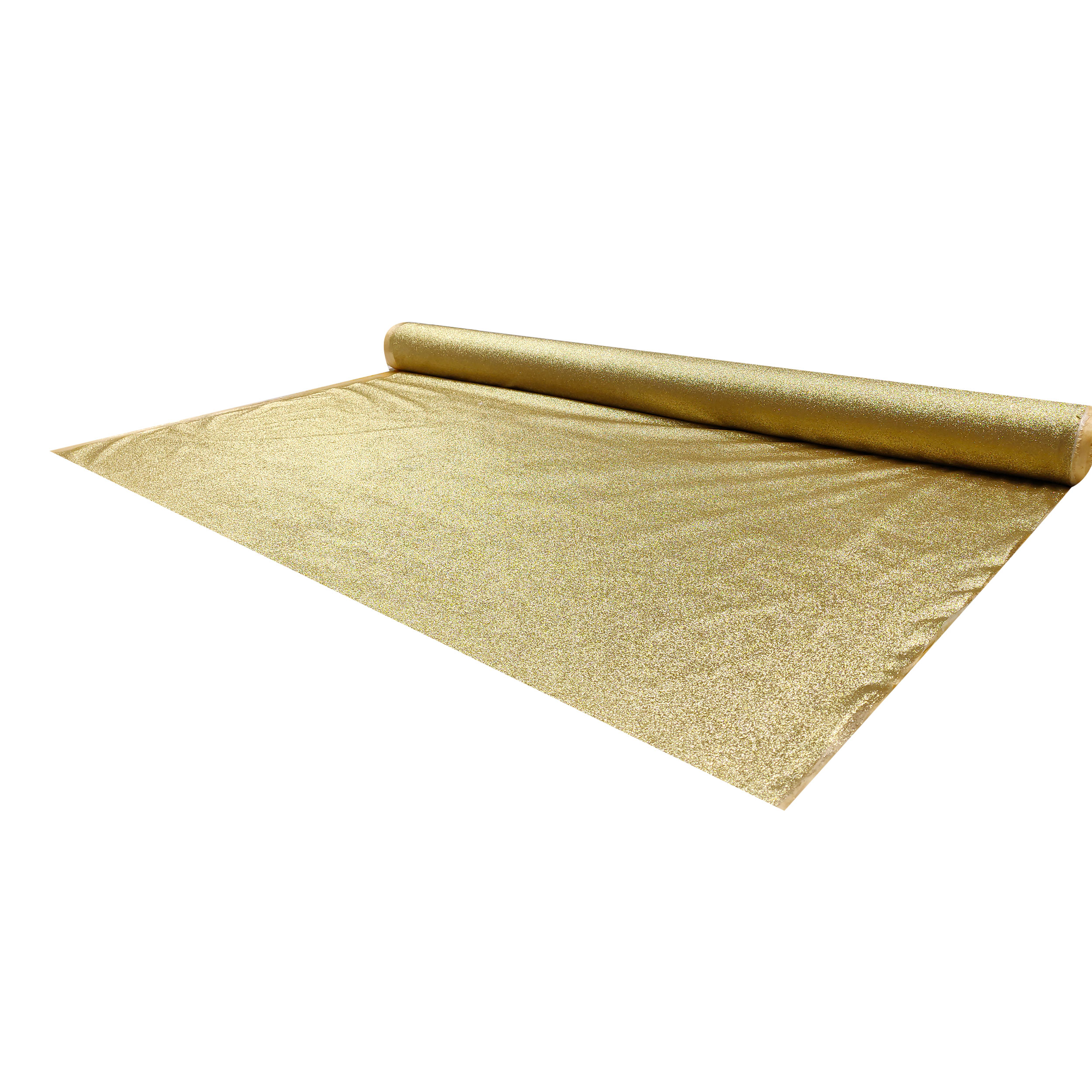 Satin pailleté or H 150 cm