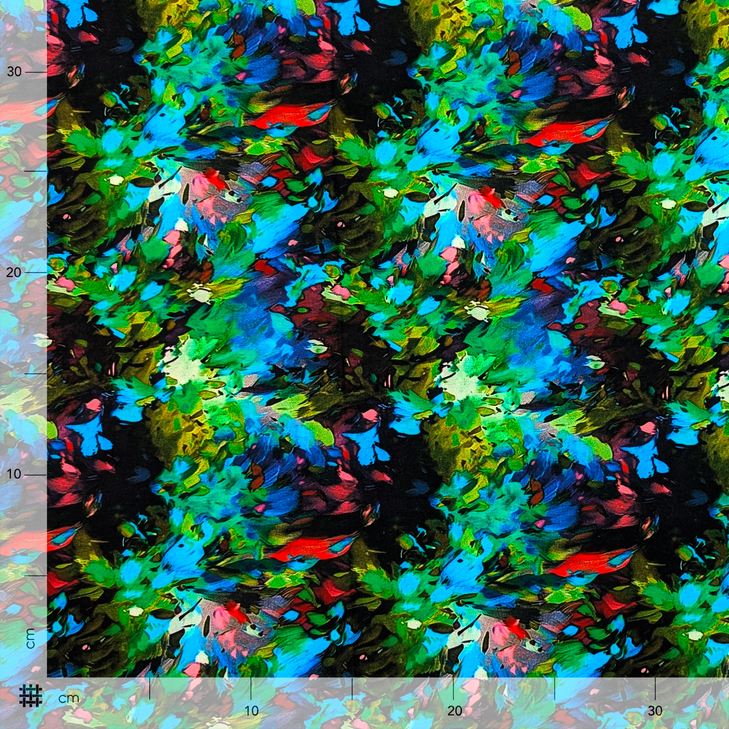 Viscose Abstract Coloured Fantasy Image