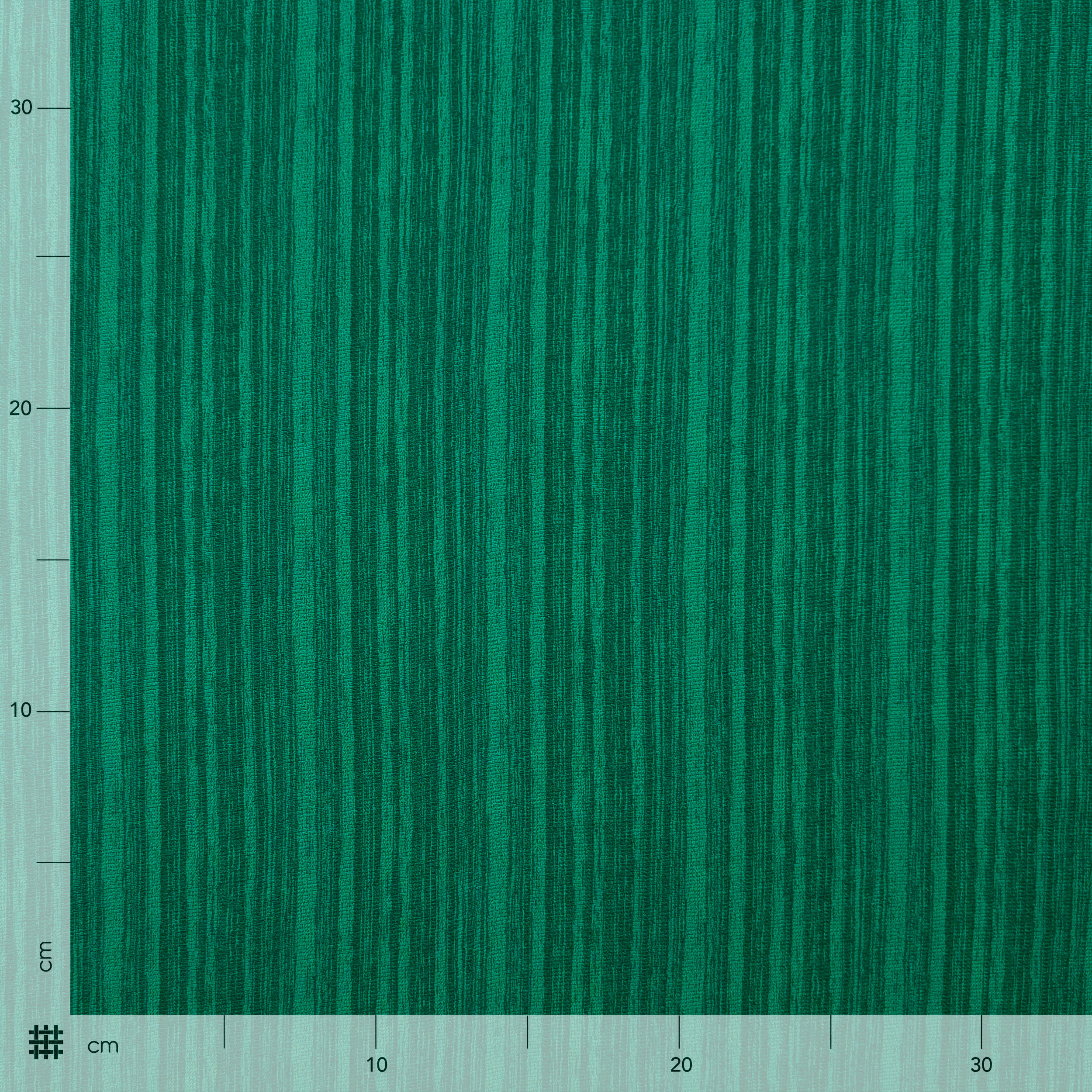 Green Striped Crêpe Fabric Image