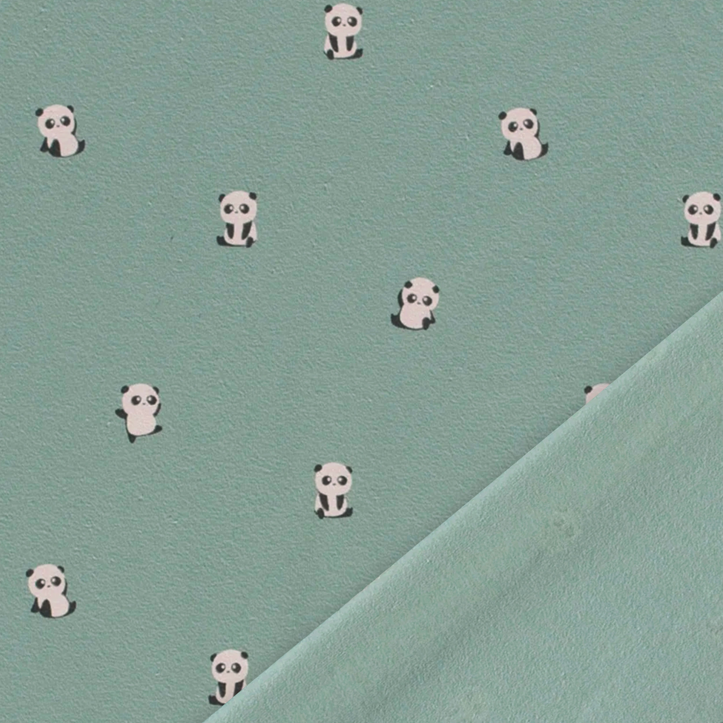 Baby Pandas Cotton Jersey Image