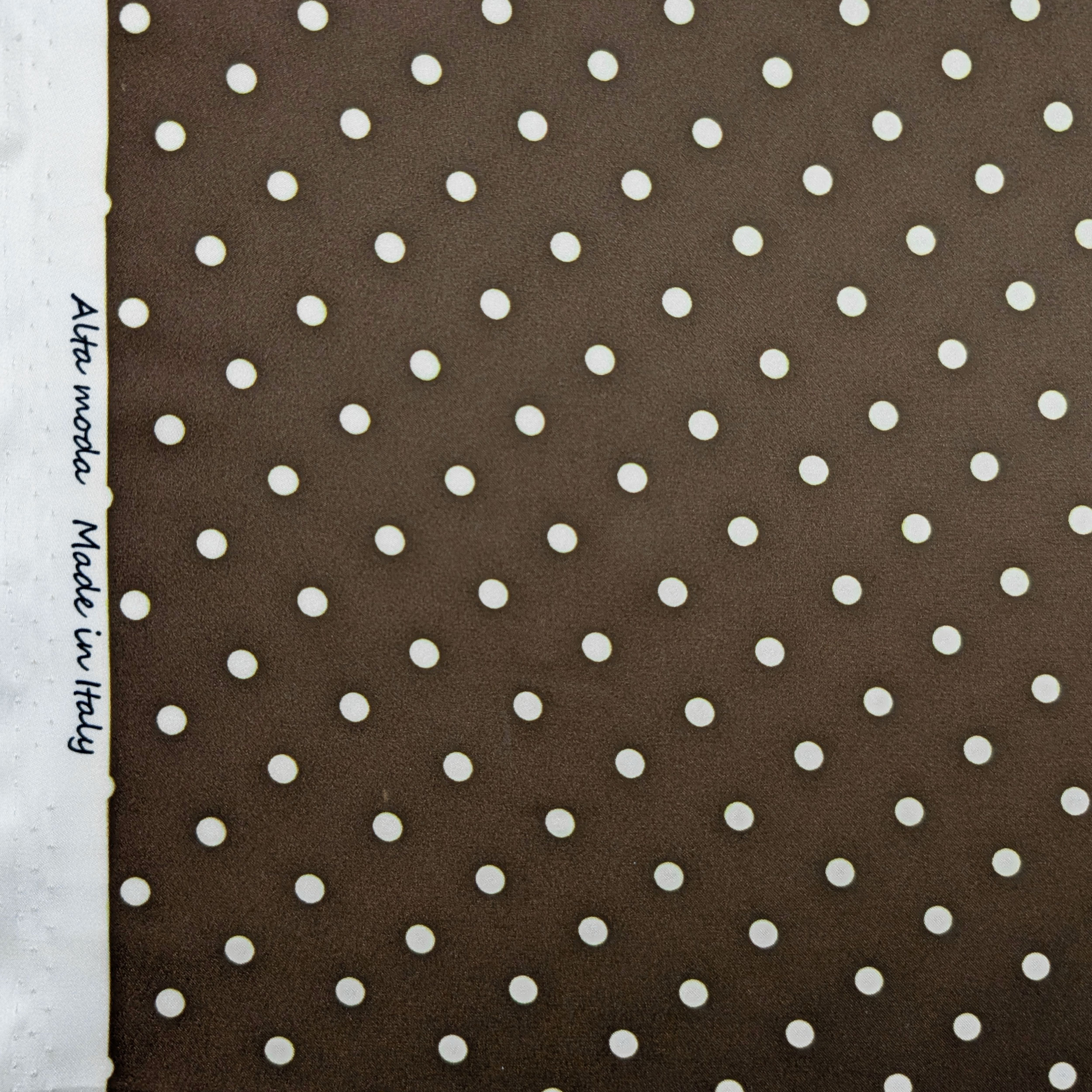 Satin Set High Fashion Polka Dot Background Brown Image