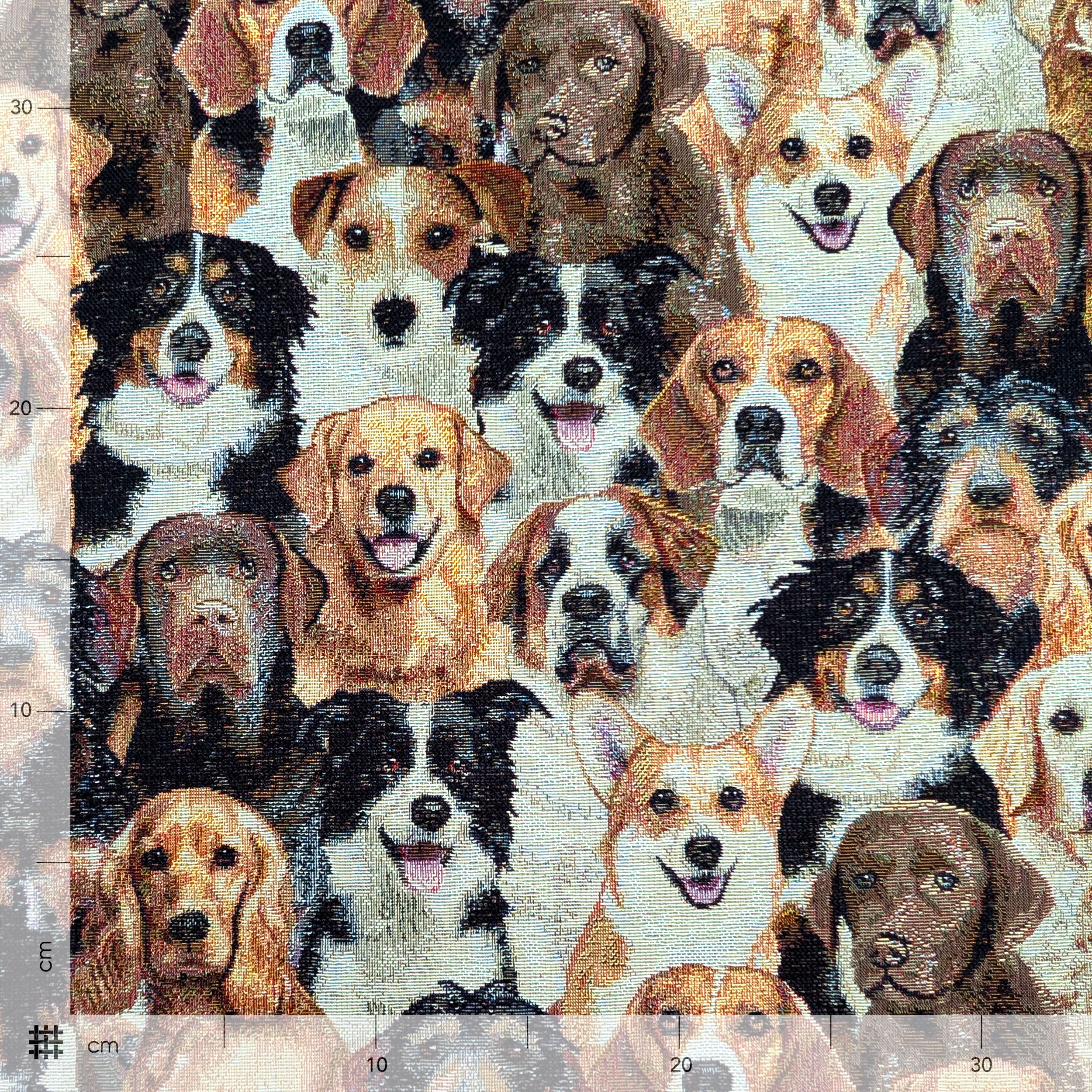Tela de gobelino con estampado de perro Image