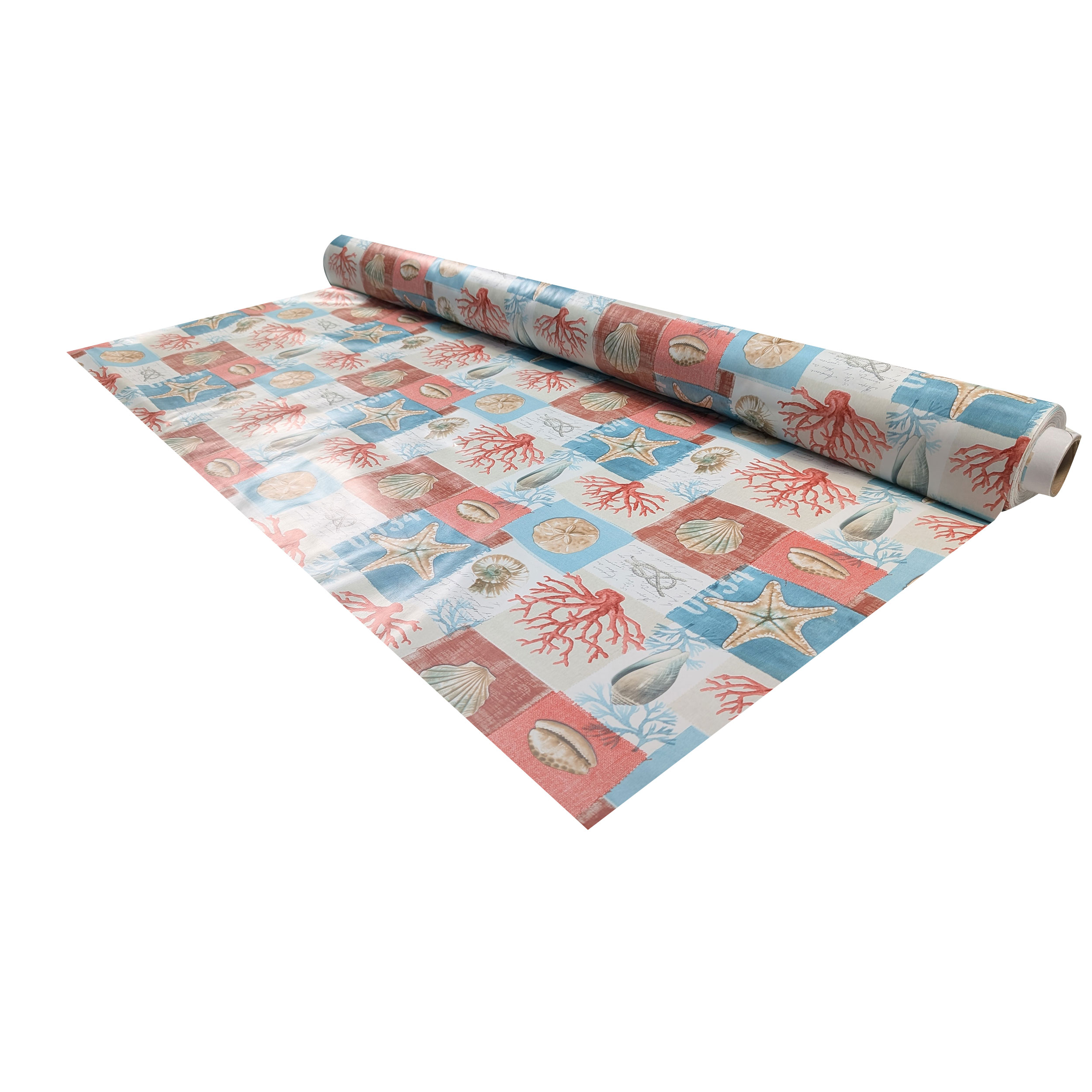 Fabric for Maritime Patterned Laminated Tablecloth Image