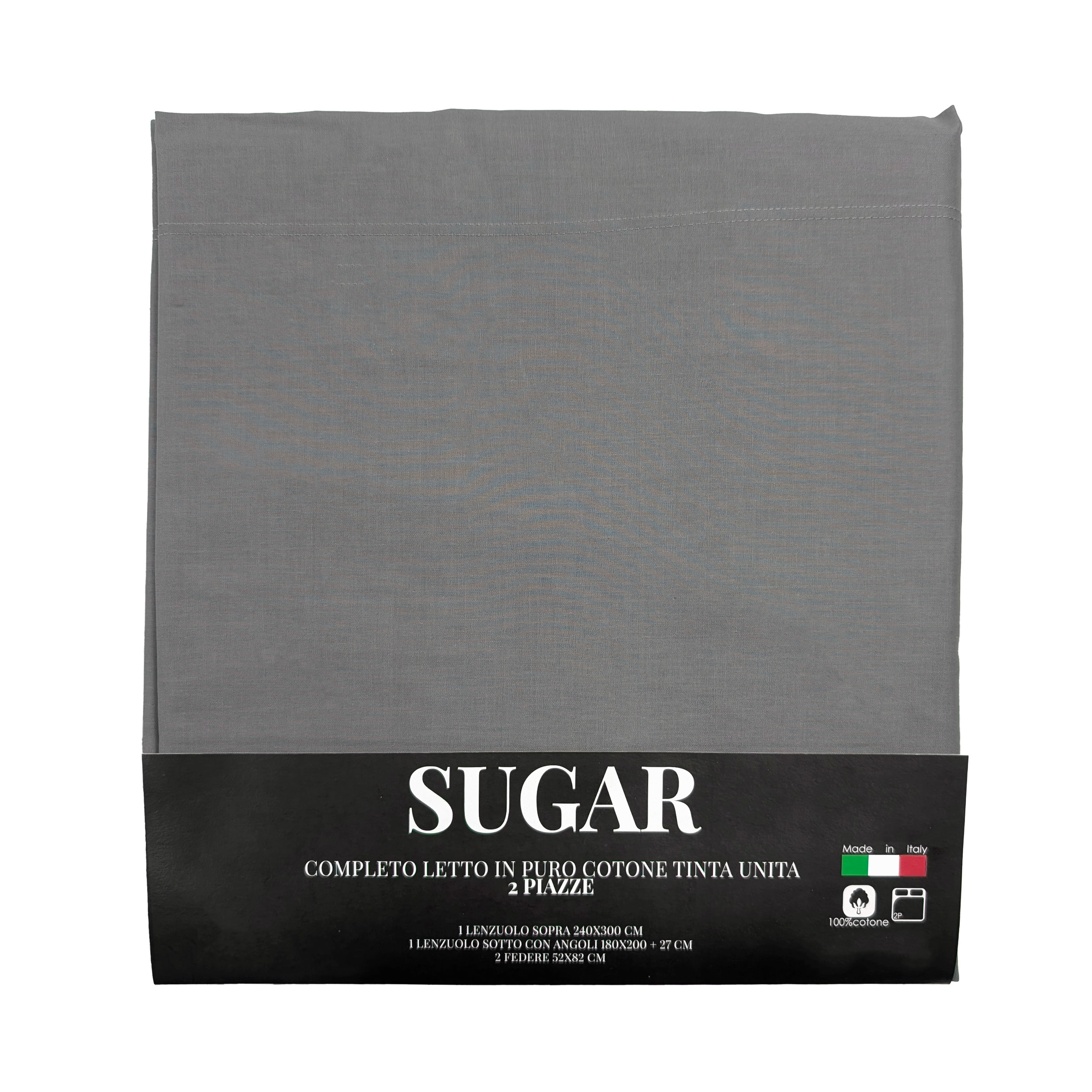 Dark Grey Bed Sheet Set Double Bed Image
