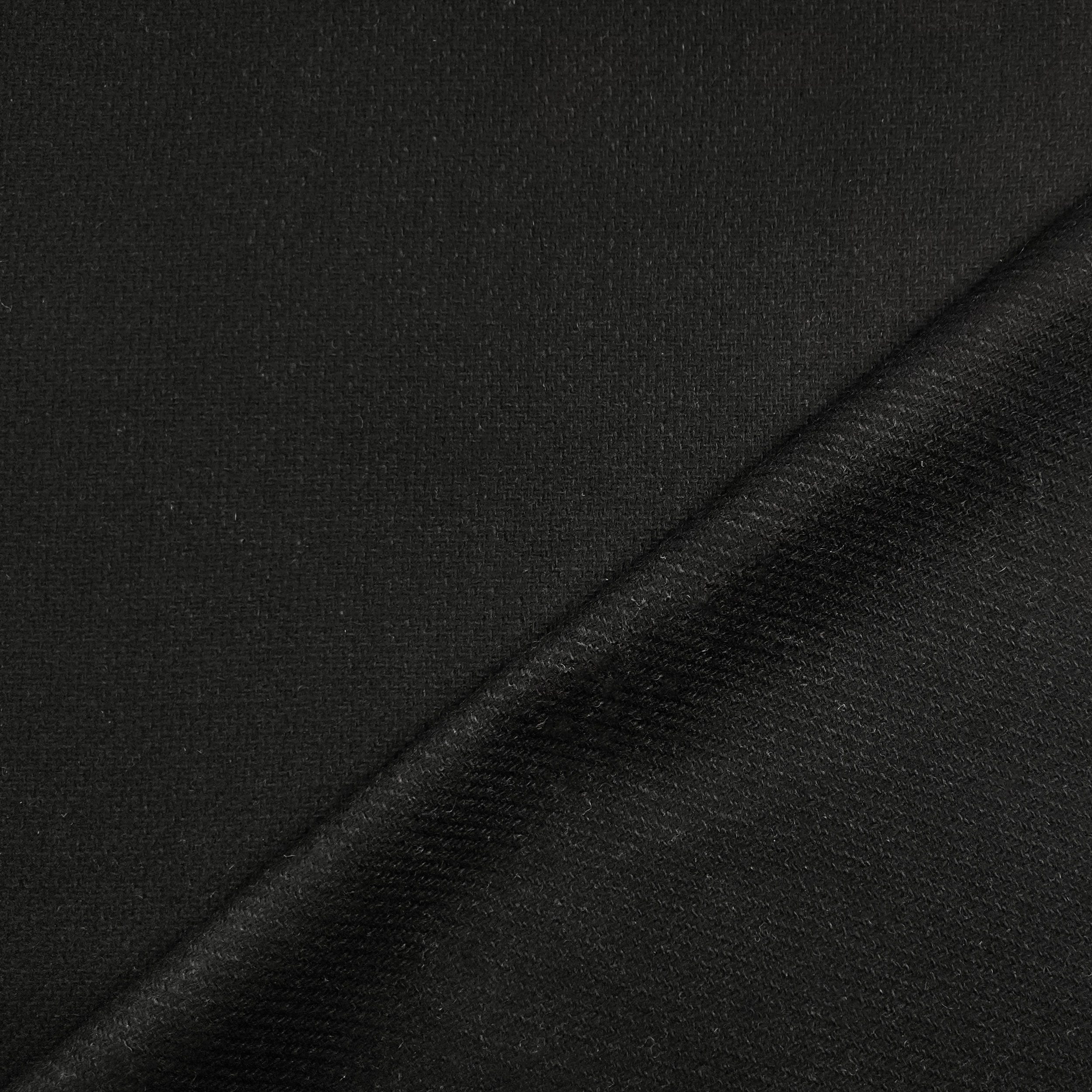 Manteau en laine mélangée noir