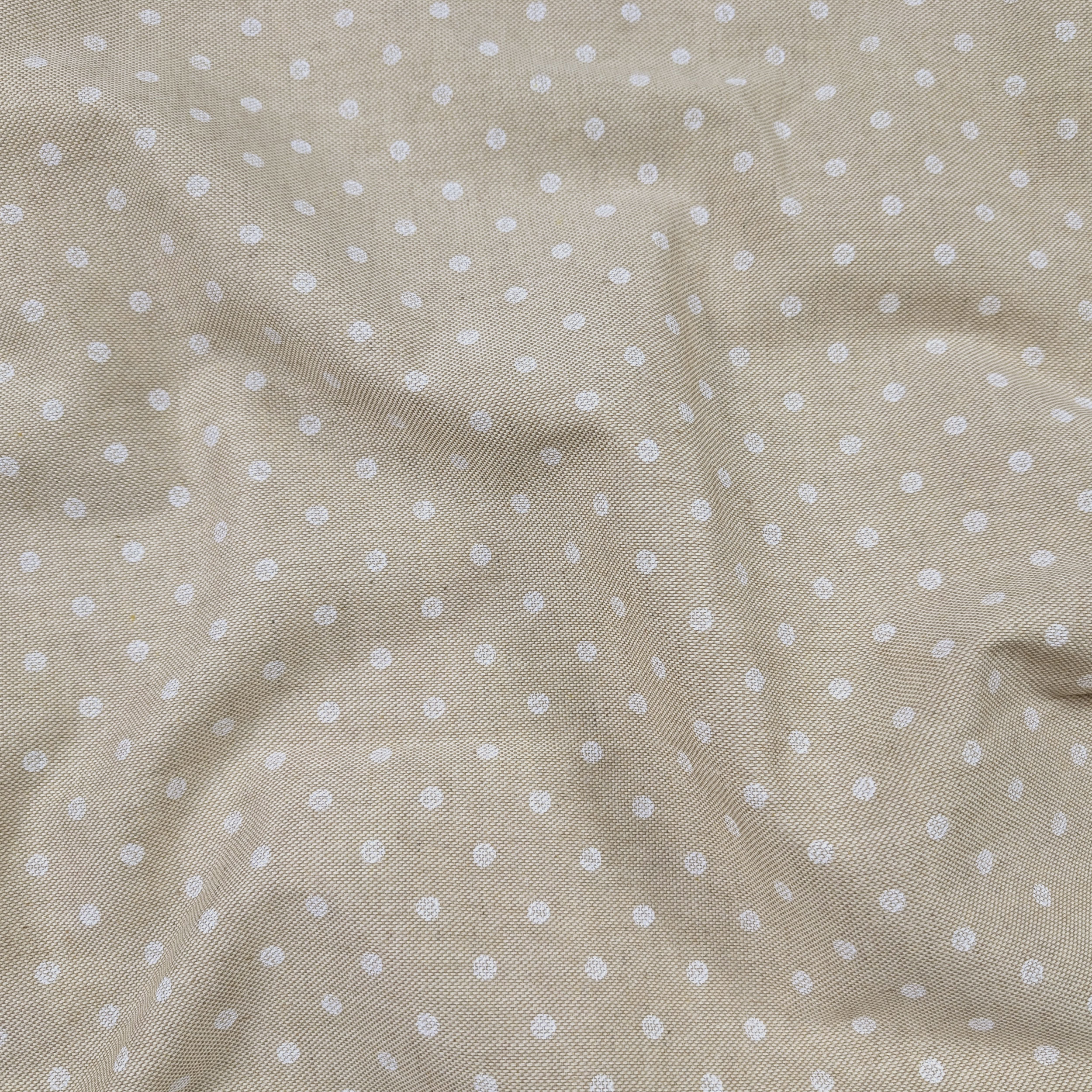White Polka Dot Tablecloth Image