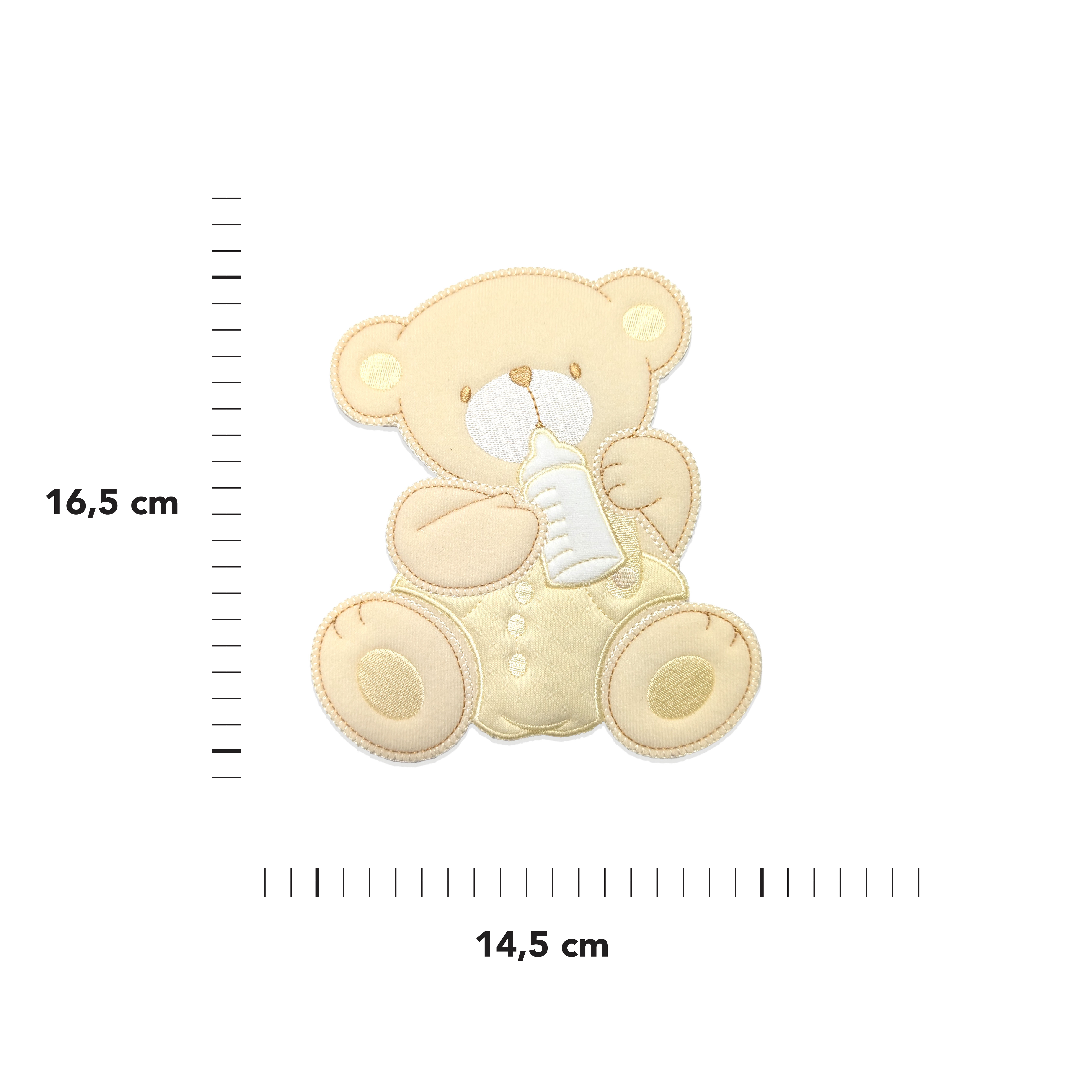 Thermoadhesive application Teddy Bear with Baby Bottle Image