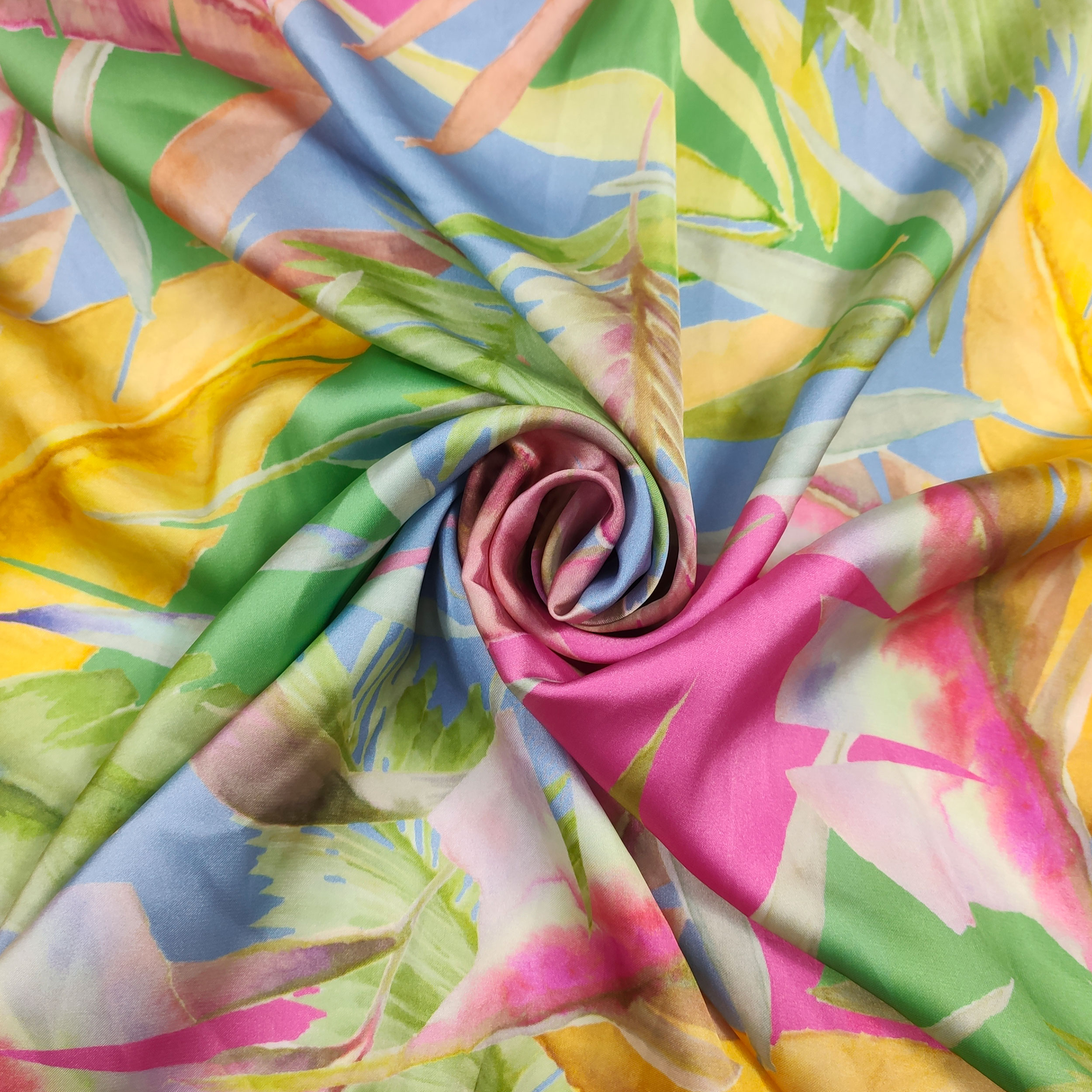 Haute couture coloured leaves
