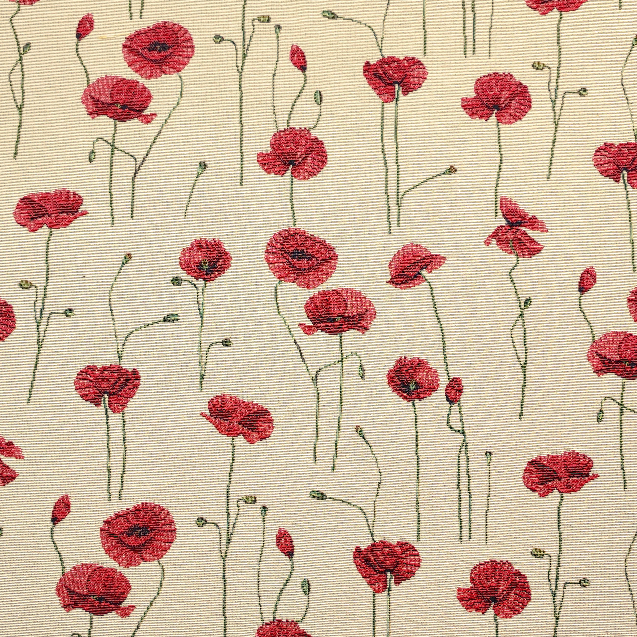 Gobelin Fabric Poppy Field