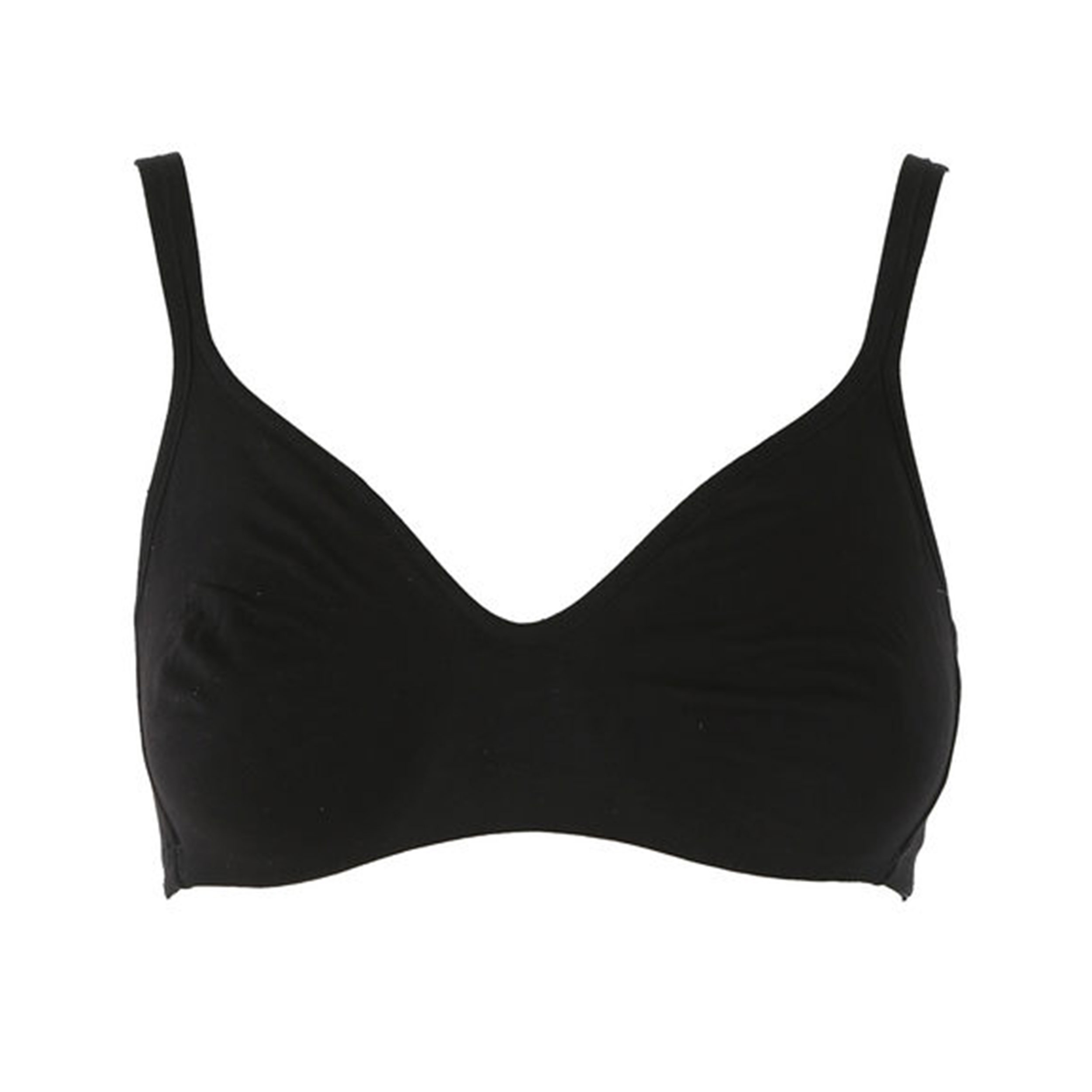 Gios Basic Black Cotton Bra Image