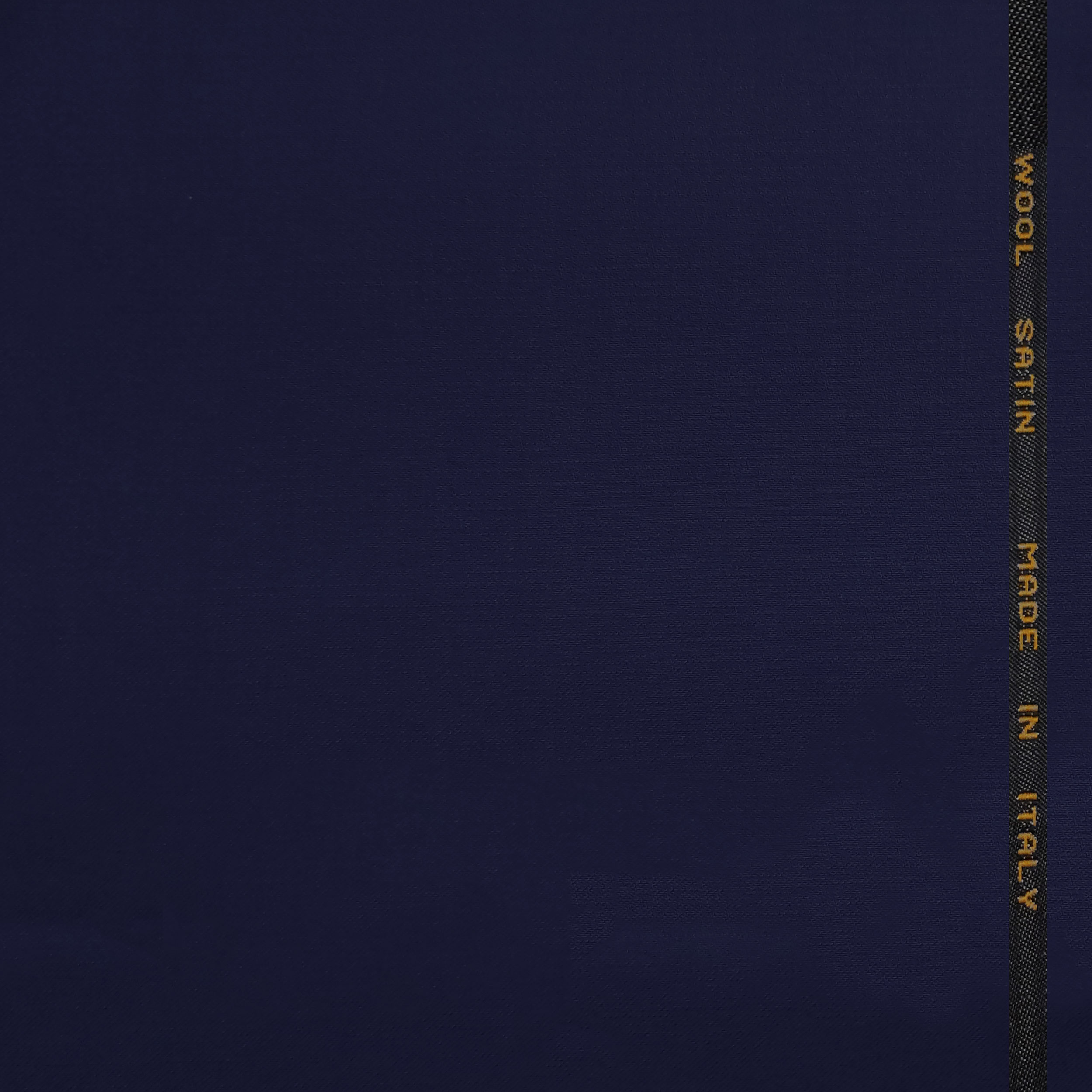 Dark Blue Stretch Wool Satin Image