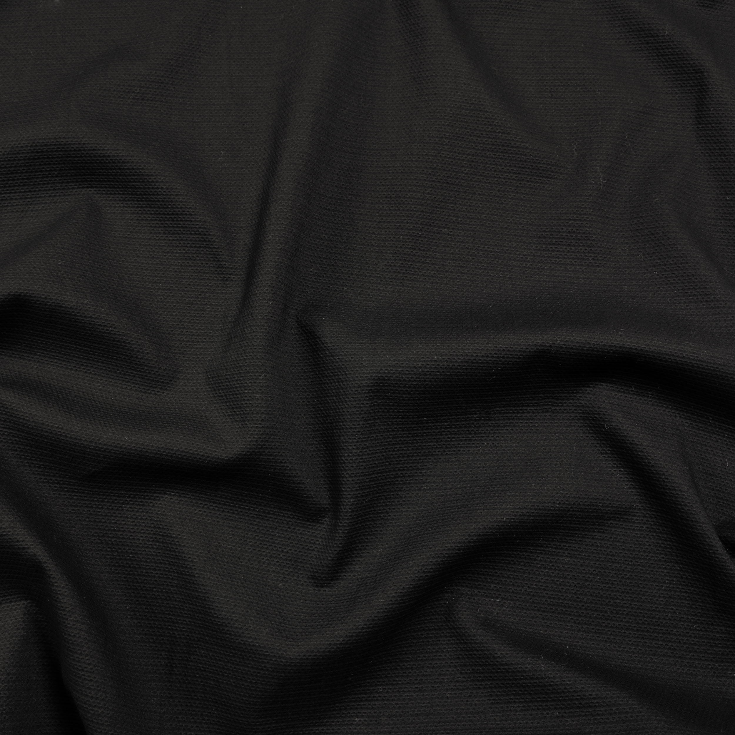 Stretch Cotton Piquet Black Image