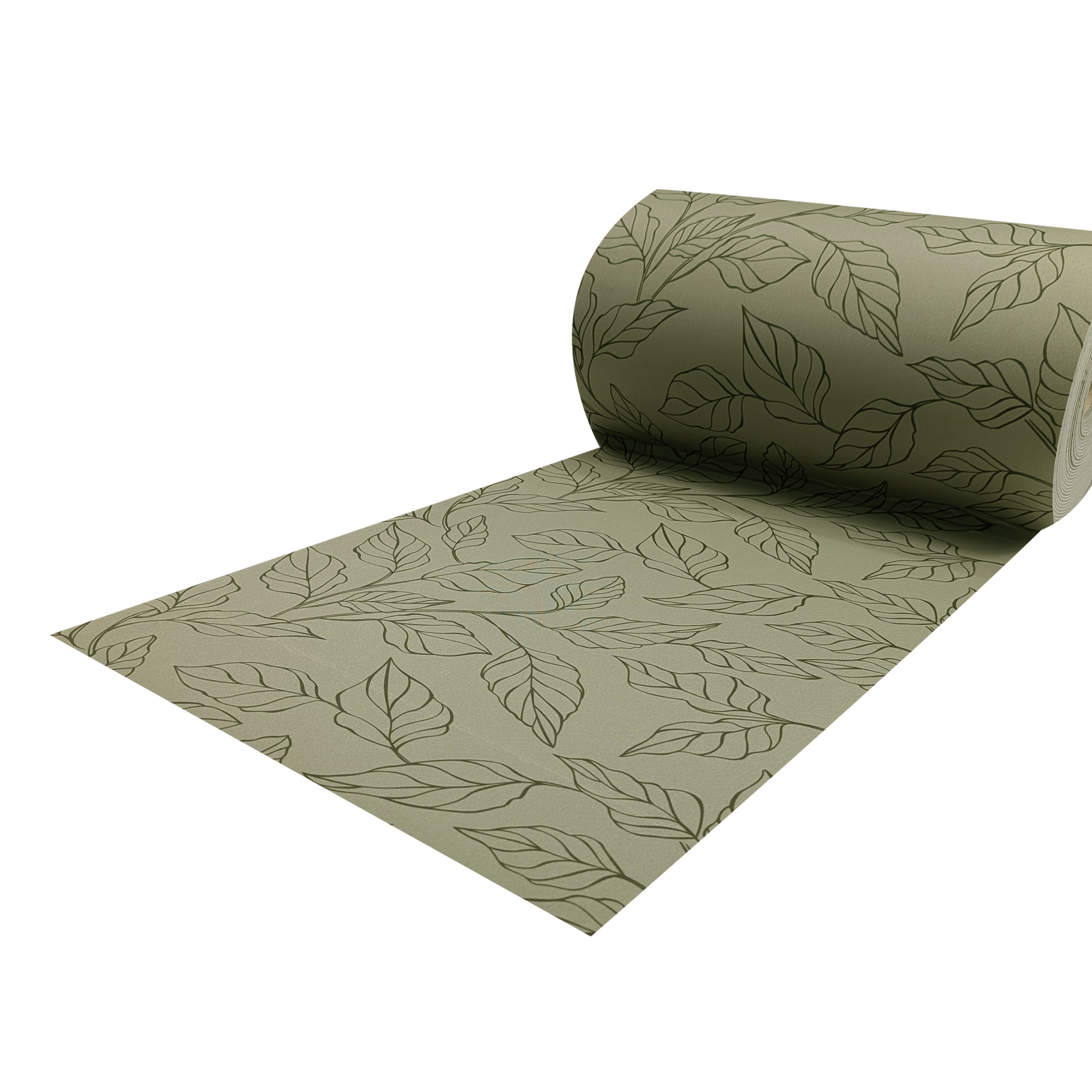 Kitchen Leaves Green Background Image