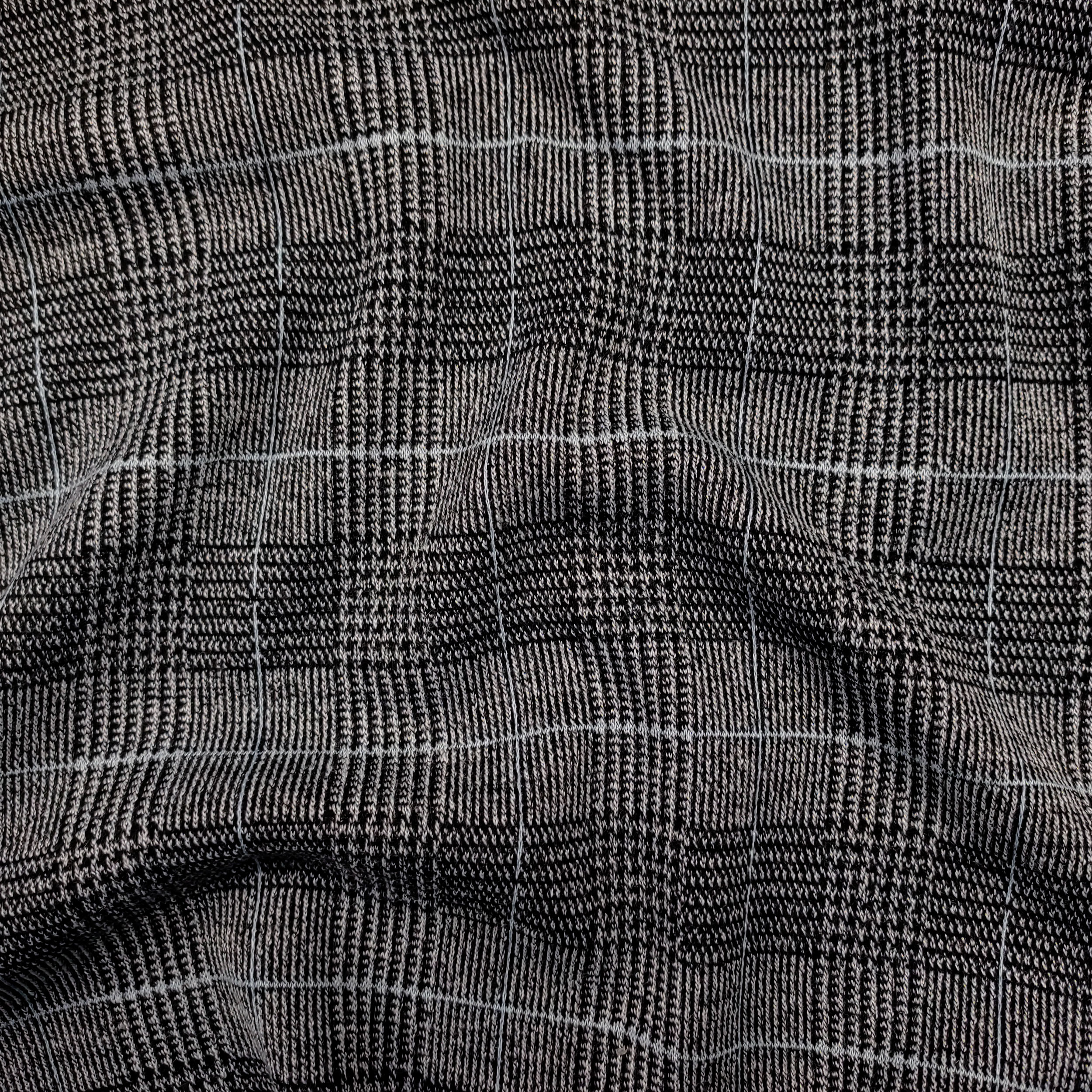 Milano Stitch Tartan rayé gris bleu