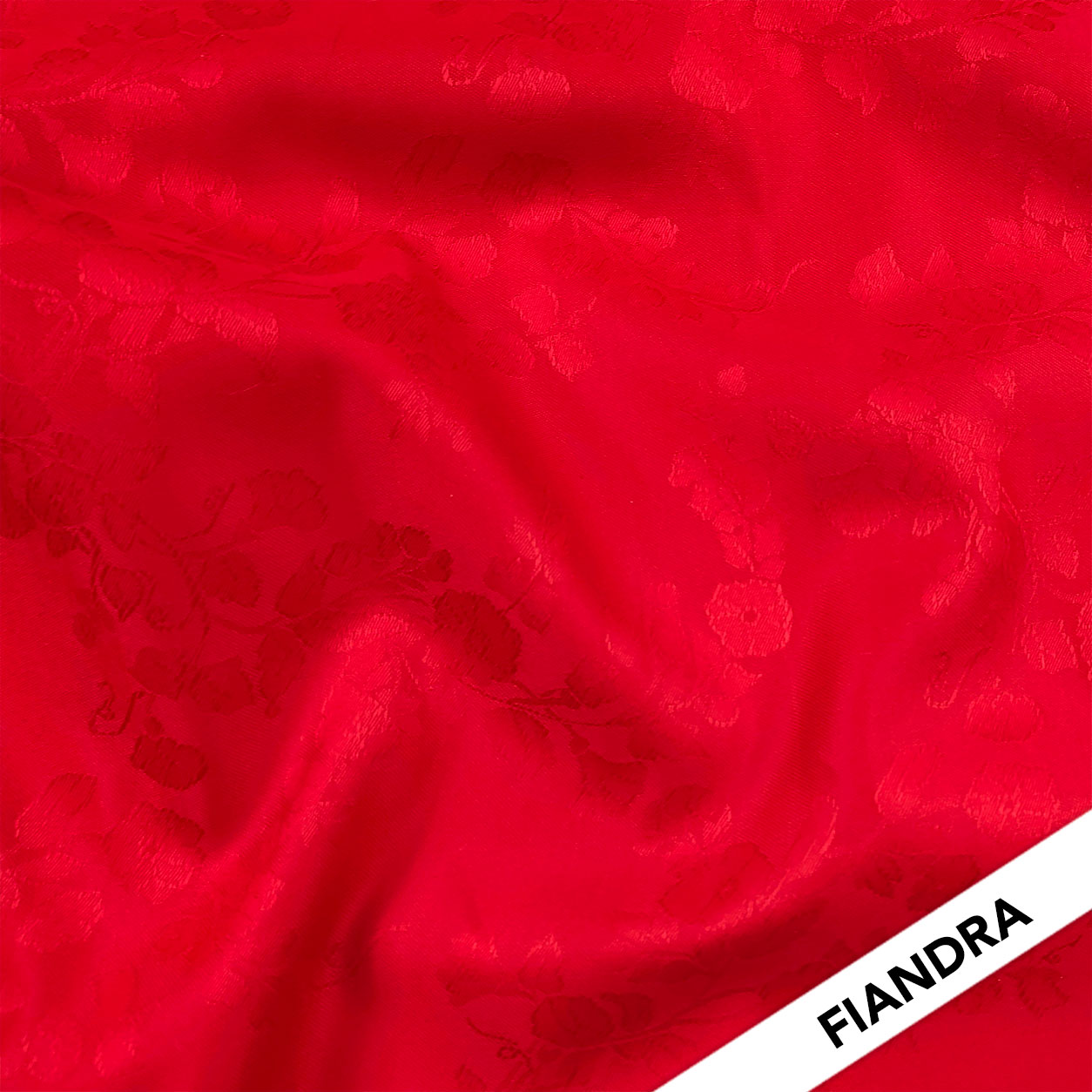 Tissu coton rouge Flanders