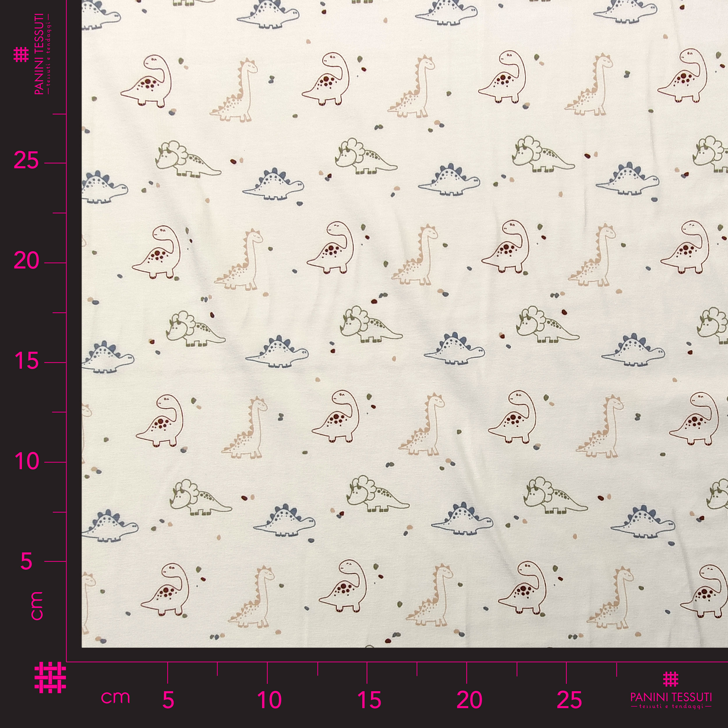 Dressmaking Cotton Jersey - Dinosaurs Image