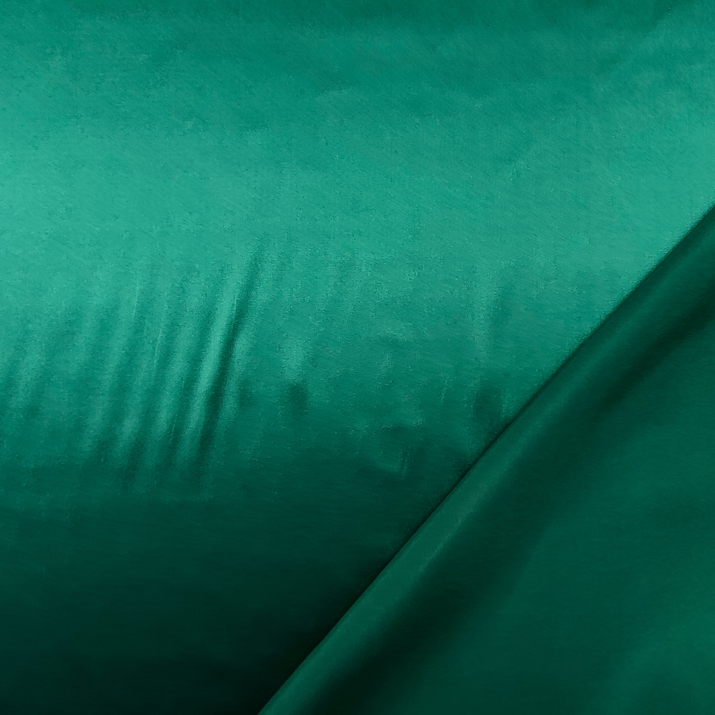 Dark Green Stretch Silk Satin Fabric Image