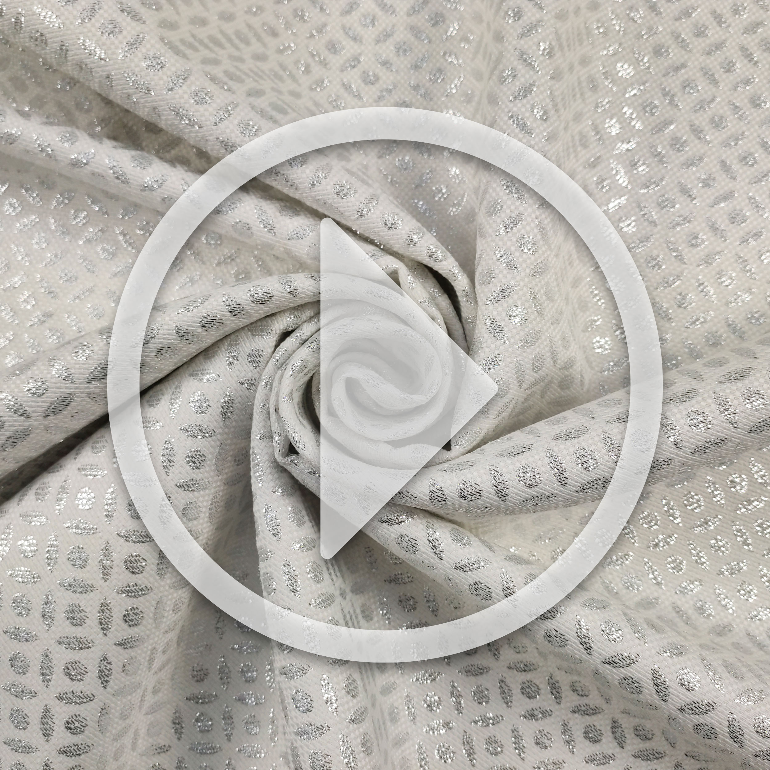 Jacquard fabric Lurex Fantasy Silver H 280 cm Image