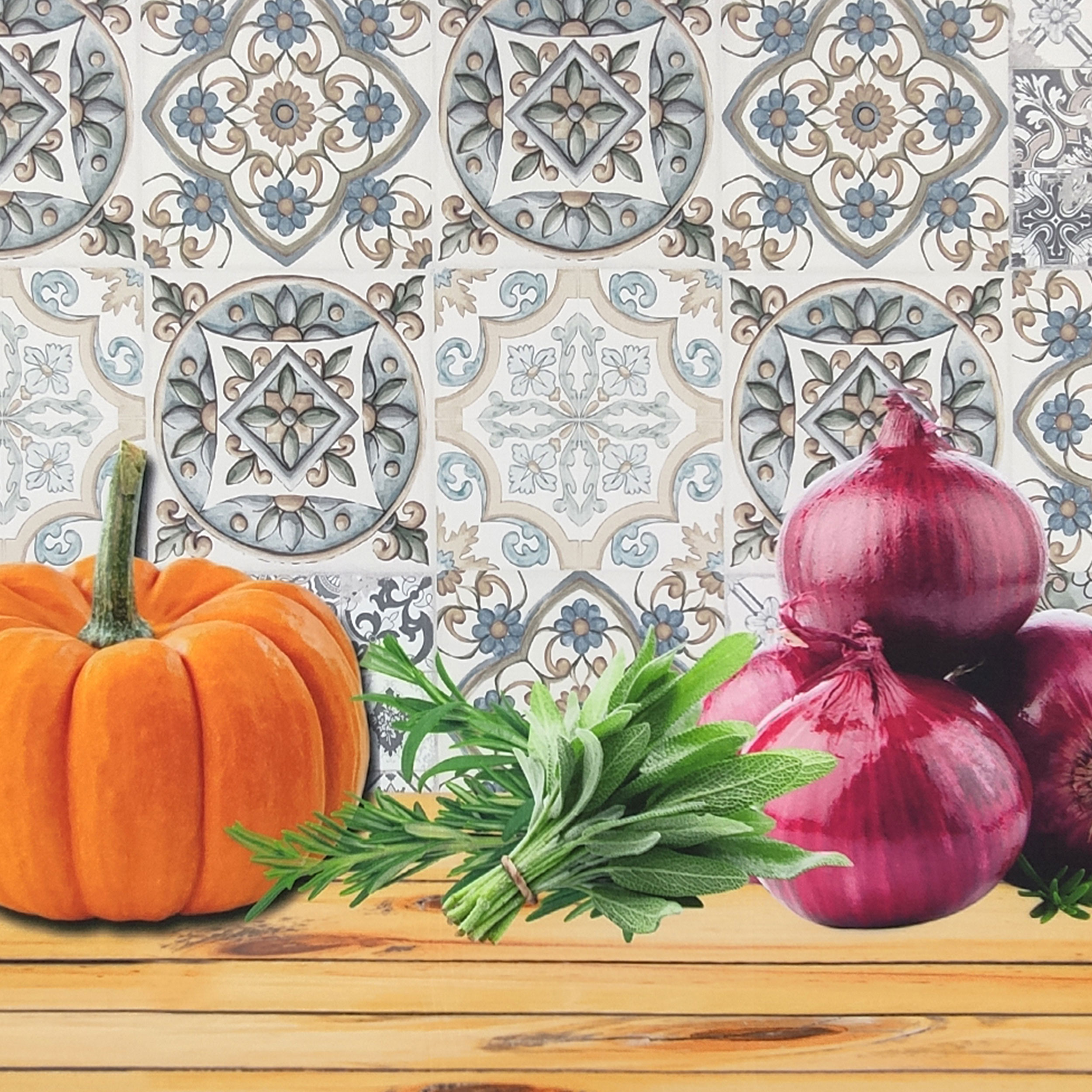 Puré de cocina de maiolica y verduras