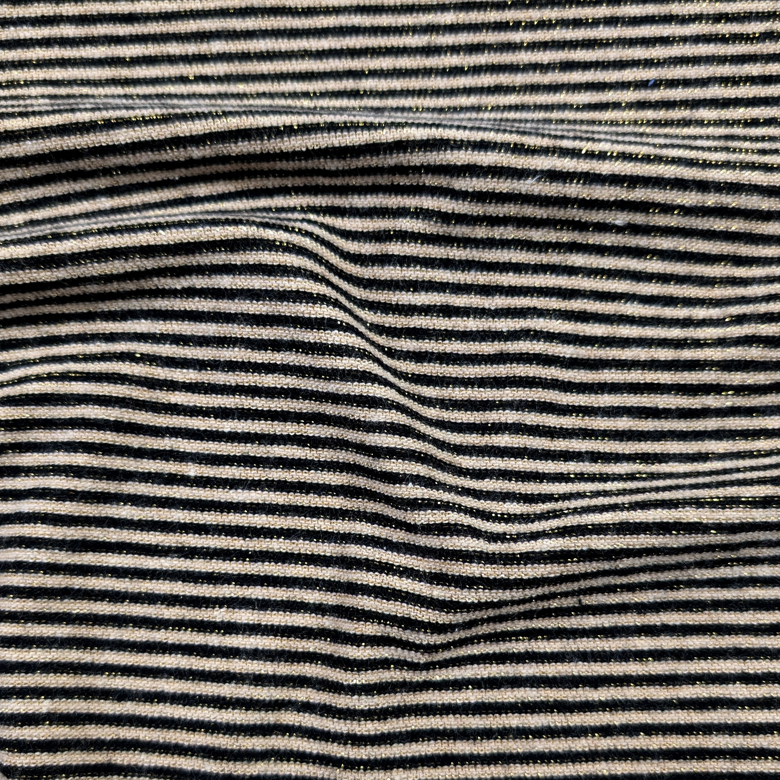 Rayures en cachemire tricoté Beige