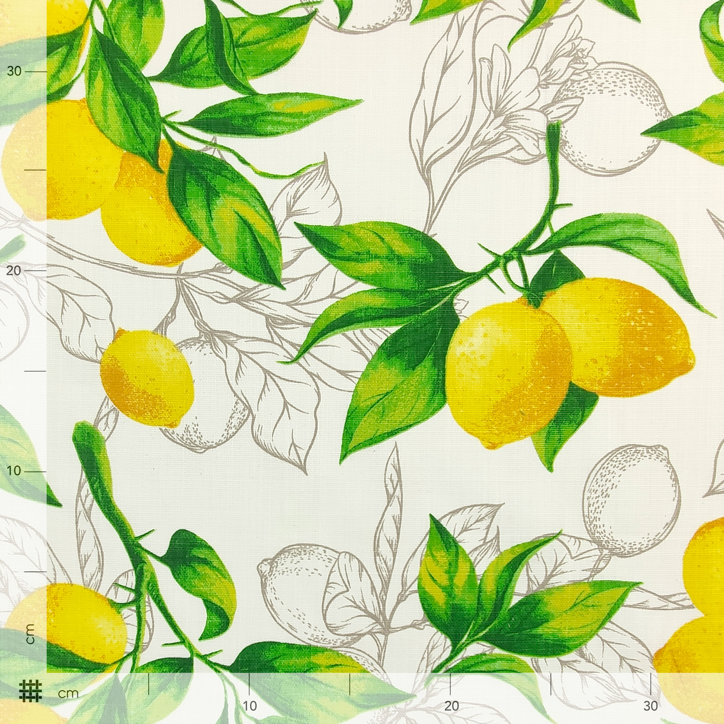 Algodón Lino Limones