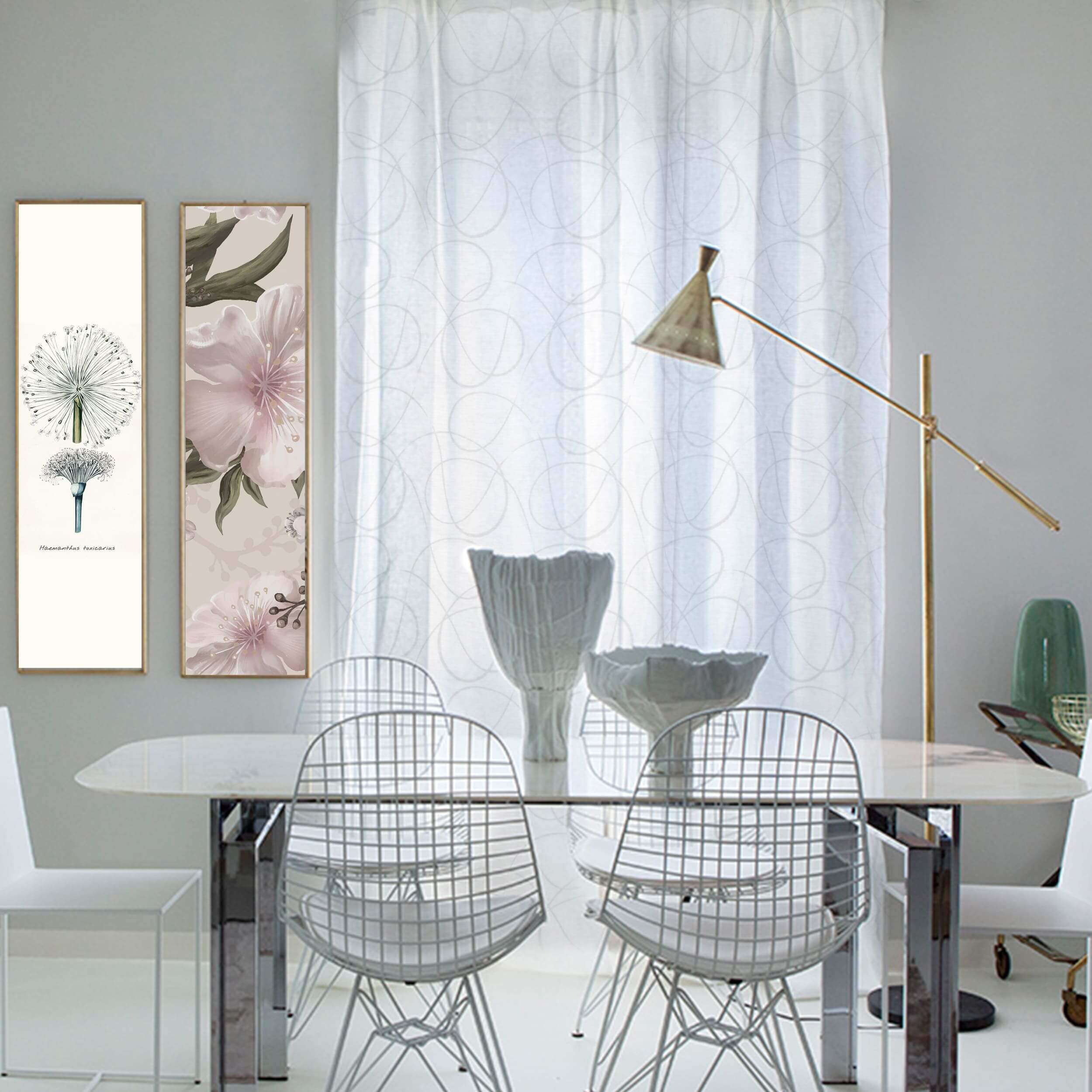 Tessuto Tenda Liberty - Grigio Image