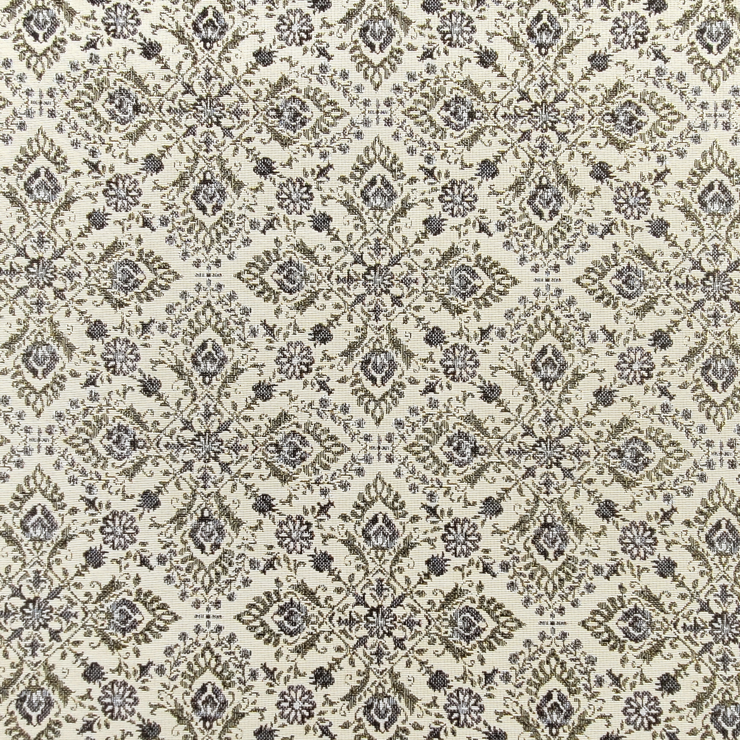Jacquard Damasco Beige Azul