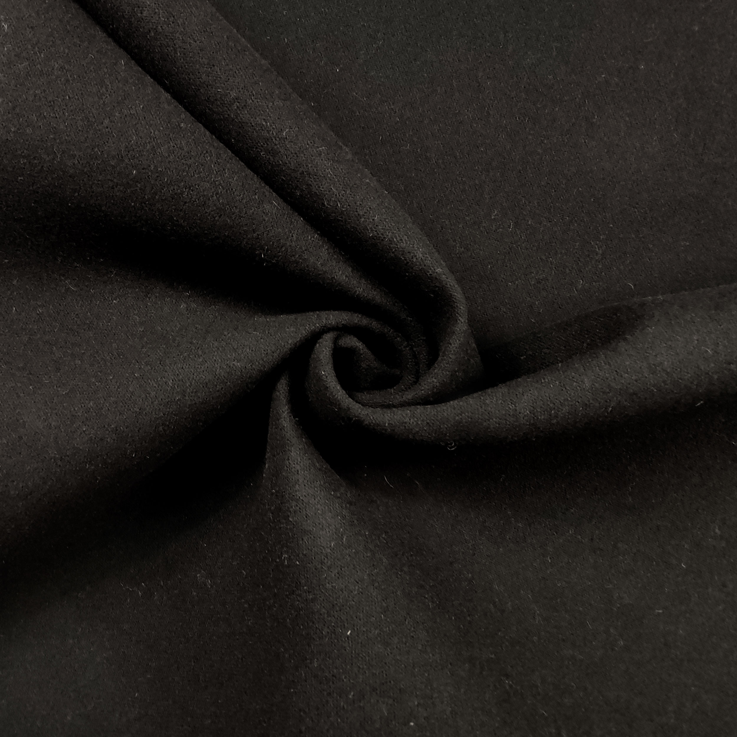 Néoprène mélangé de laine gris et noir Image