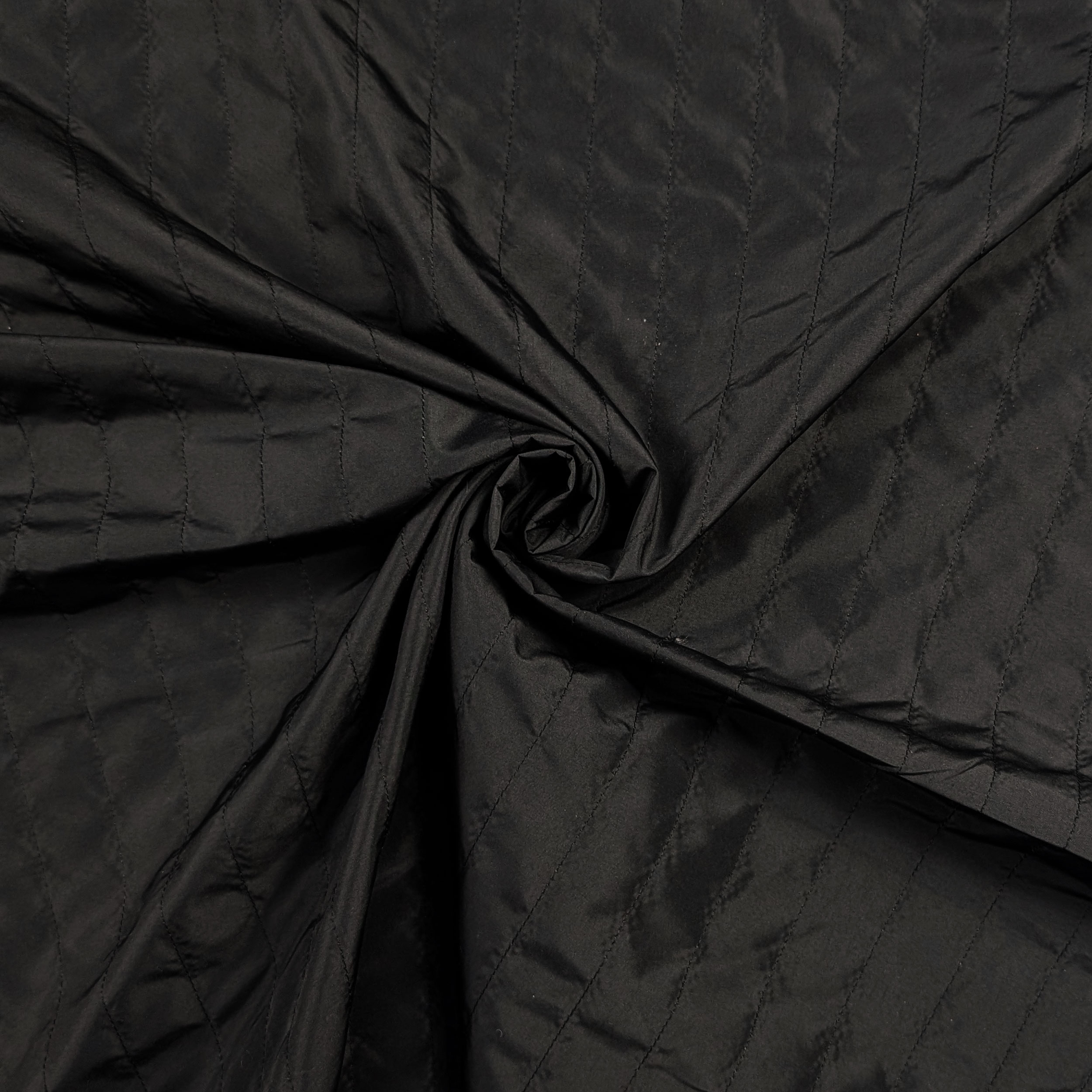 Black Quilt Cover with Wadding on the Back Image