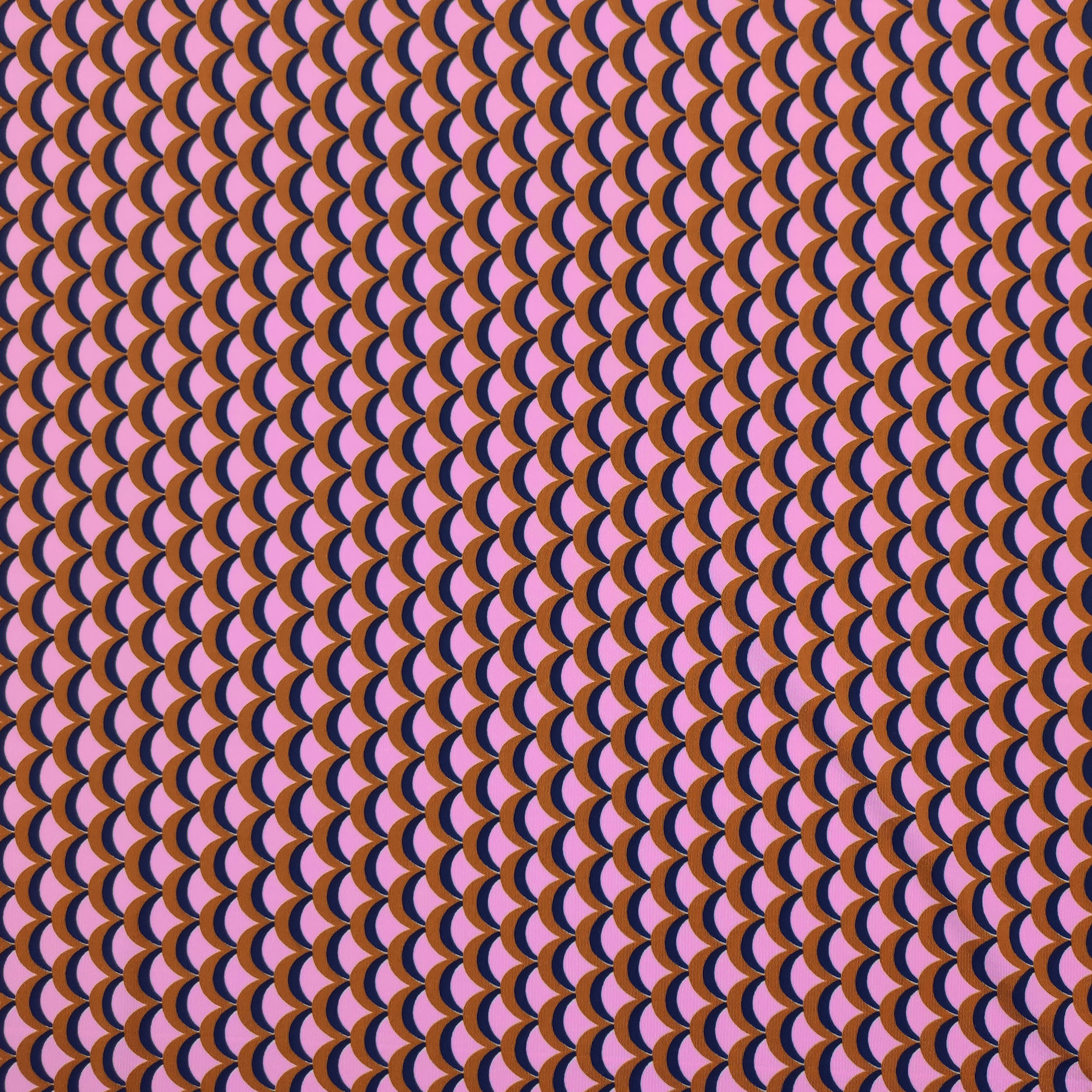 Viscose Silk Jersey Abstract Patterns Pink Brown