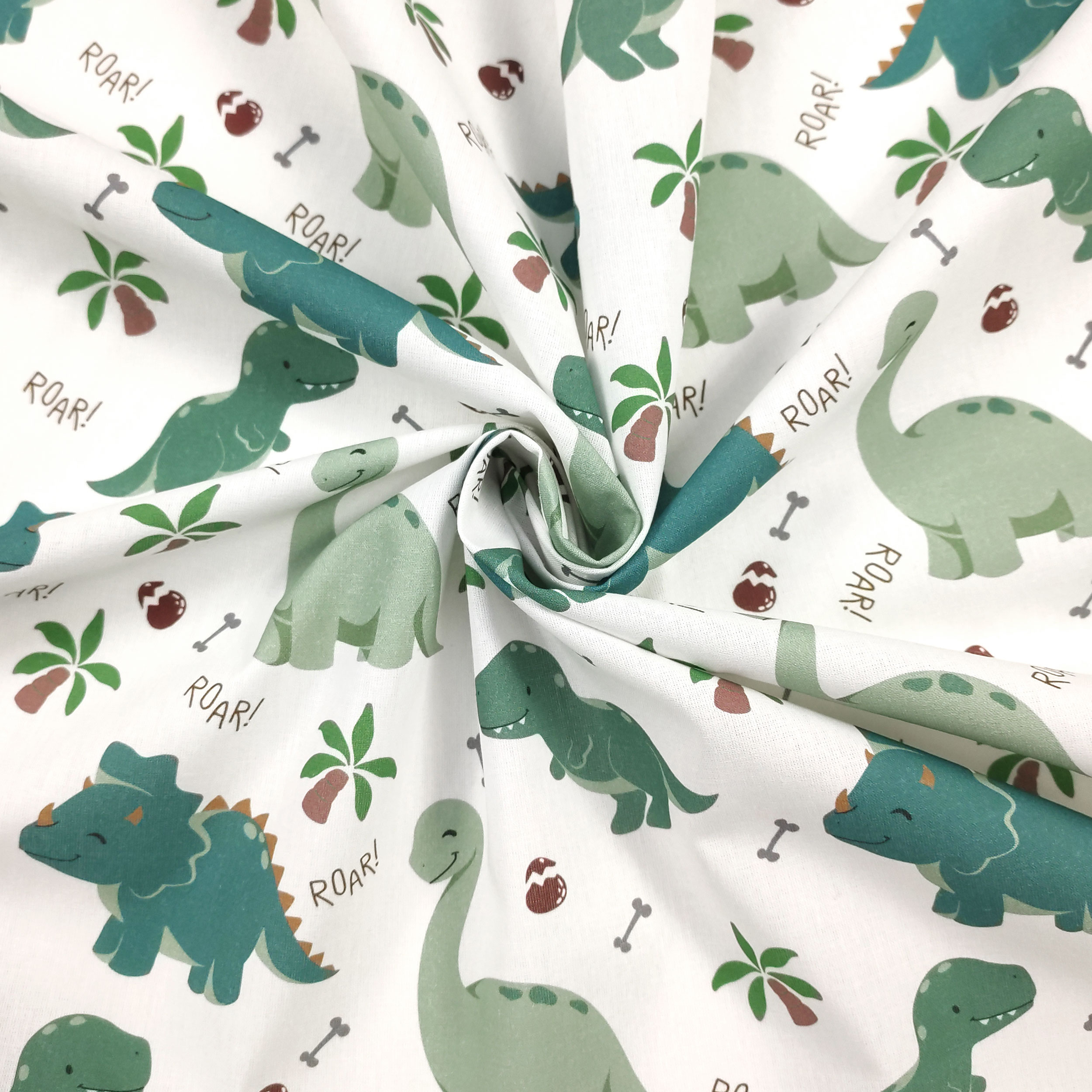 Cotton Fabric Dinosaurs Large Image
