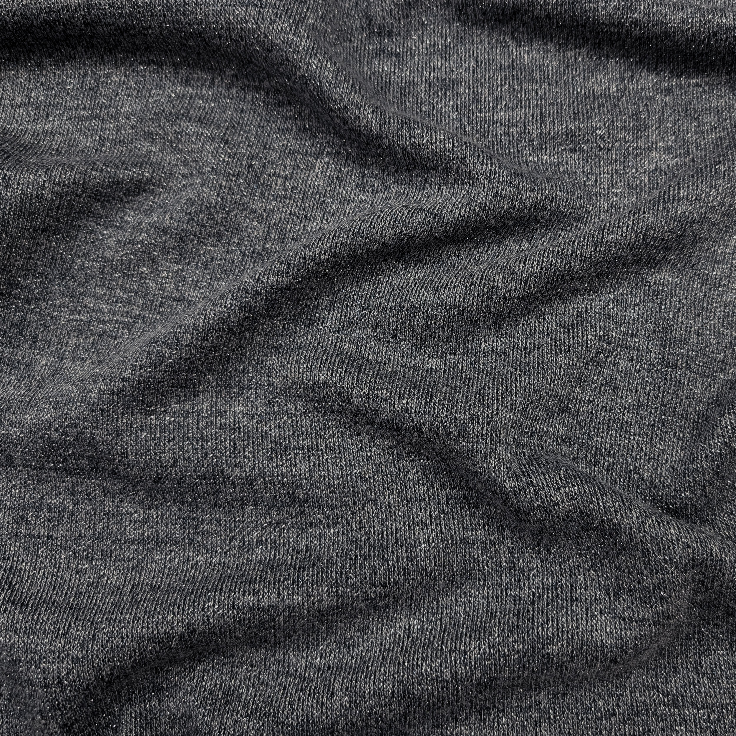 Dark Grey Lurex Silver Image