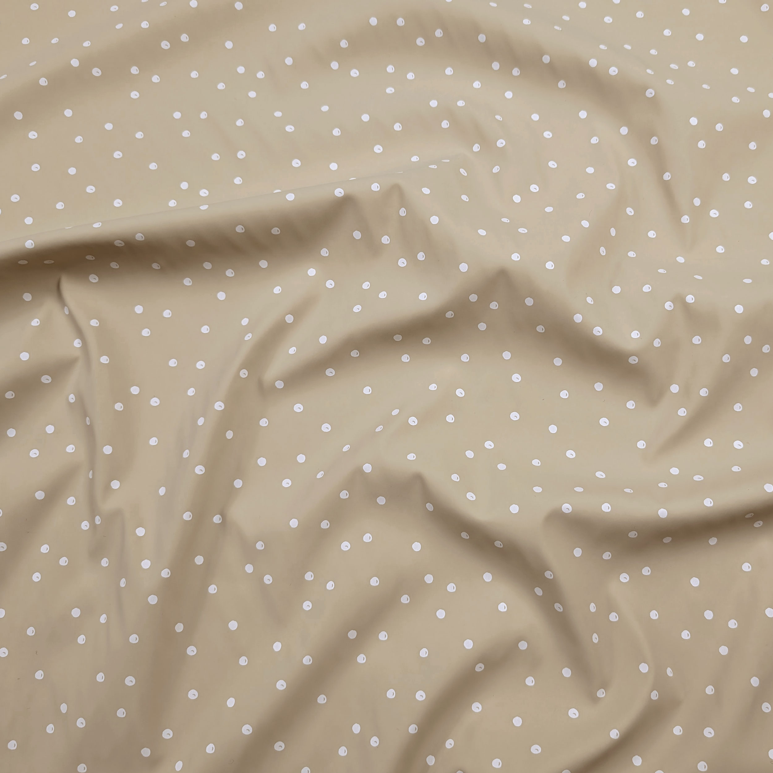 Mackintosh White Polka Dots Beige Background Image