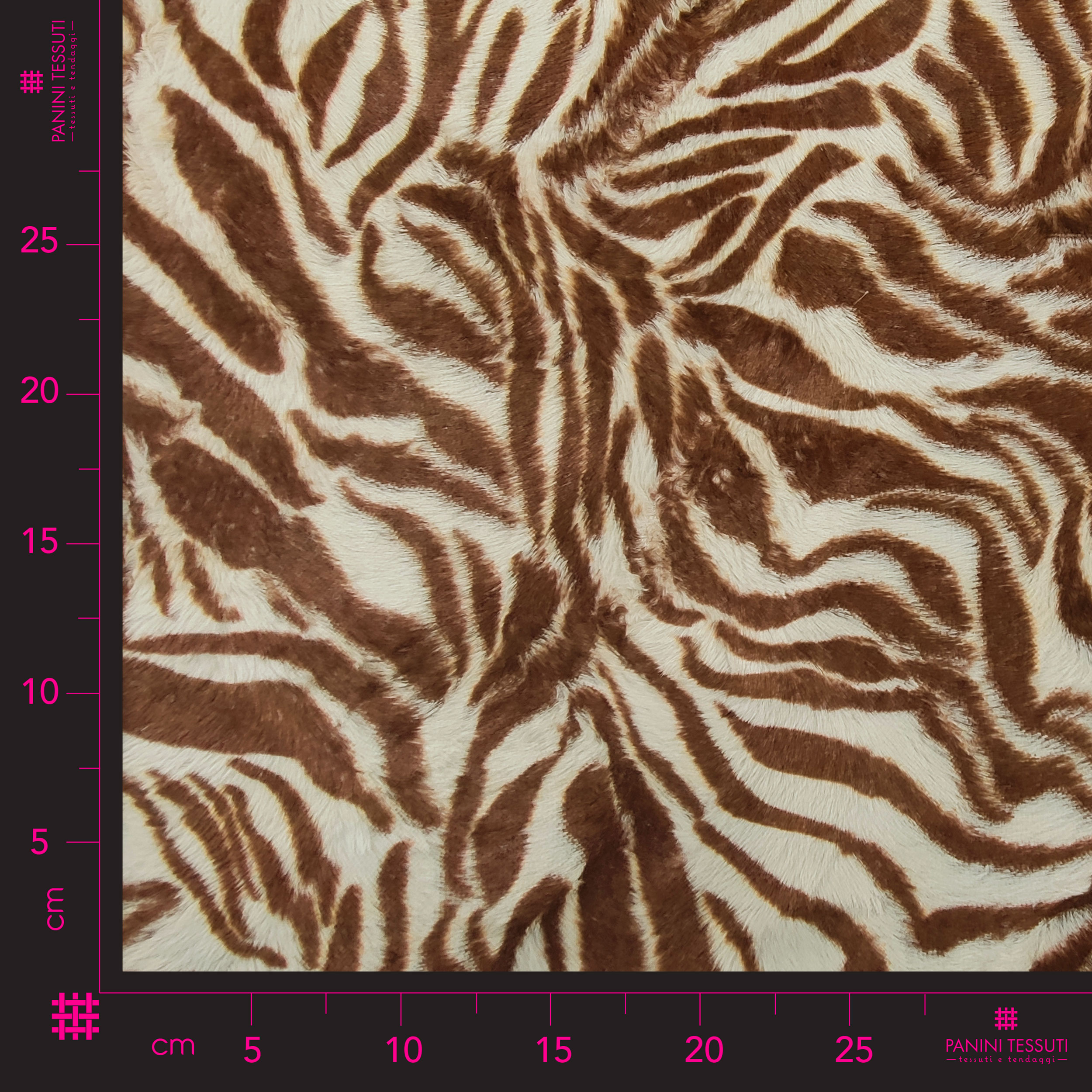 Tela de pelo de poni de tigre marrón claro