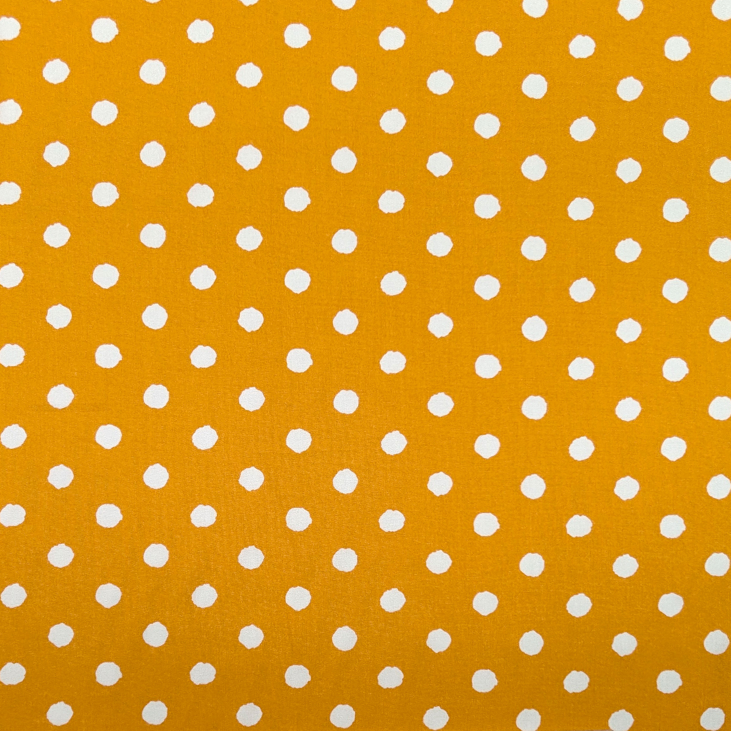 Viscose White Dots Mustard Background Image